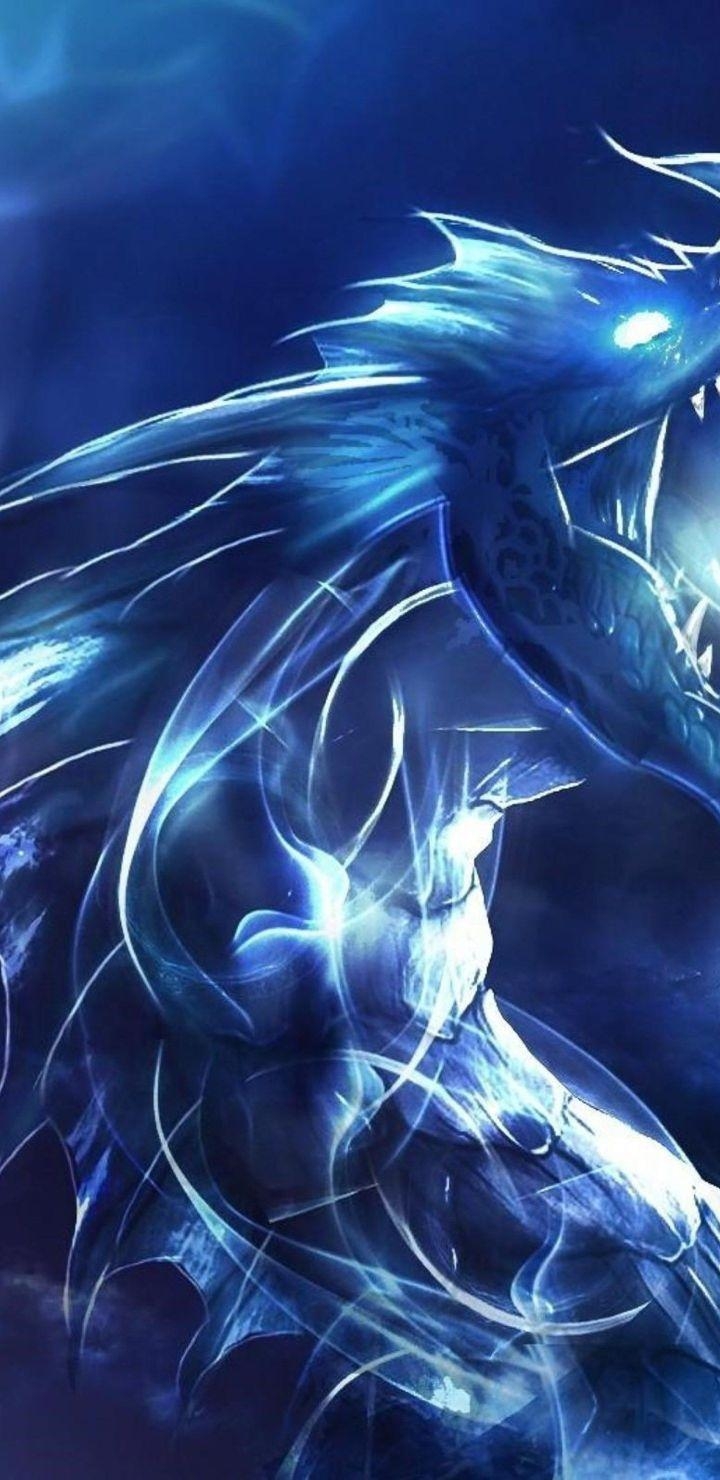 720x1480 Blue Dragon Wallpaper 4k, Phone