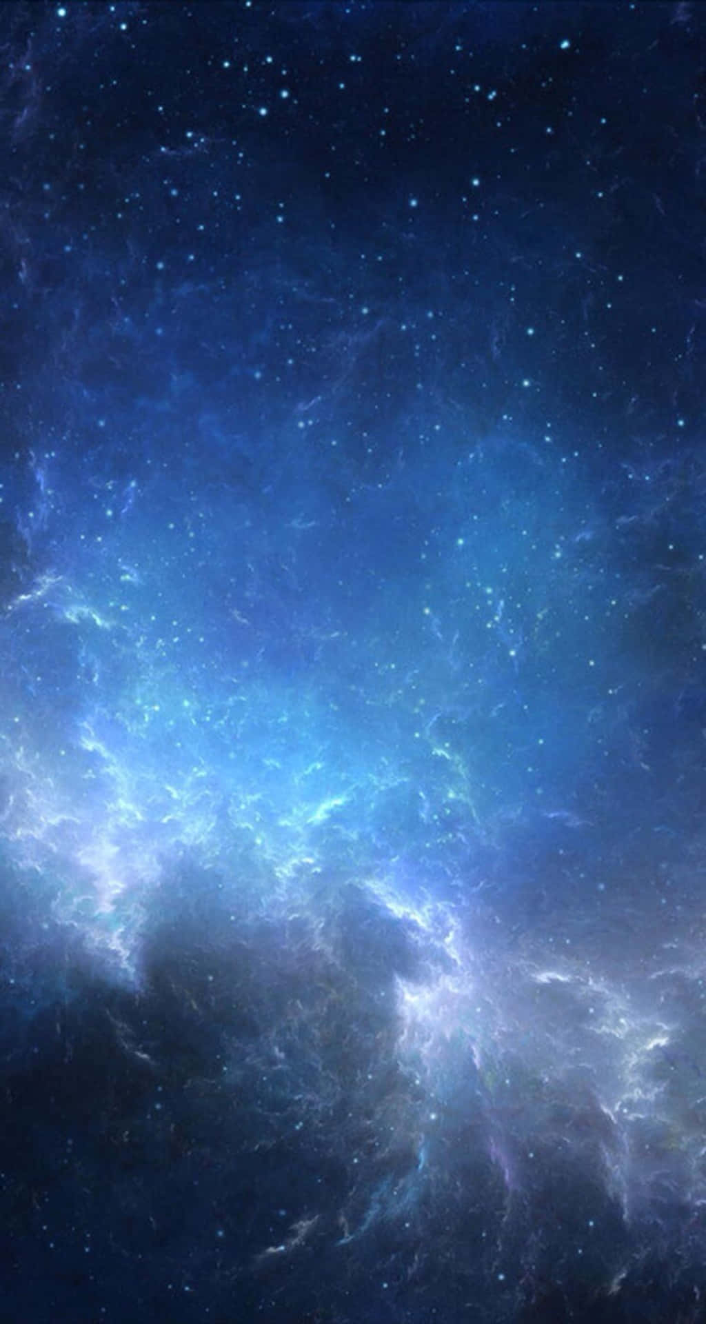 1030x1920 Download Luminescent Blue Nebula In Universe iPhone Wallpaper, Phone