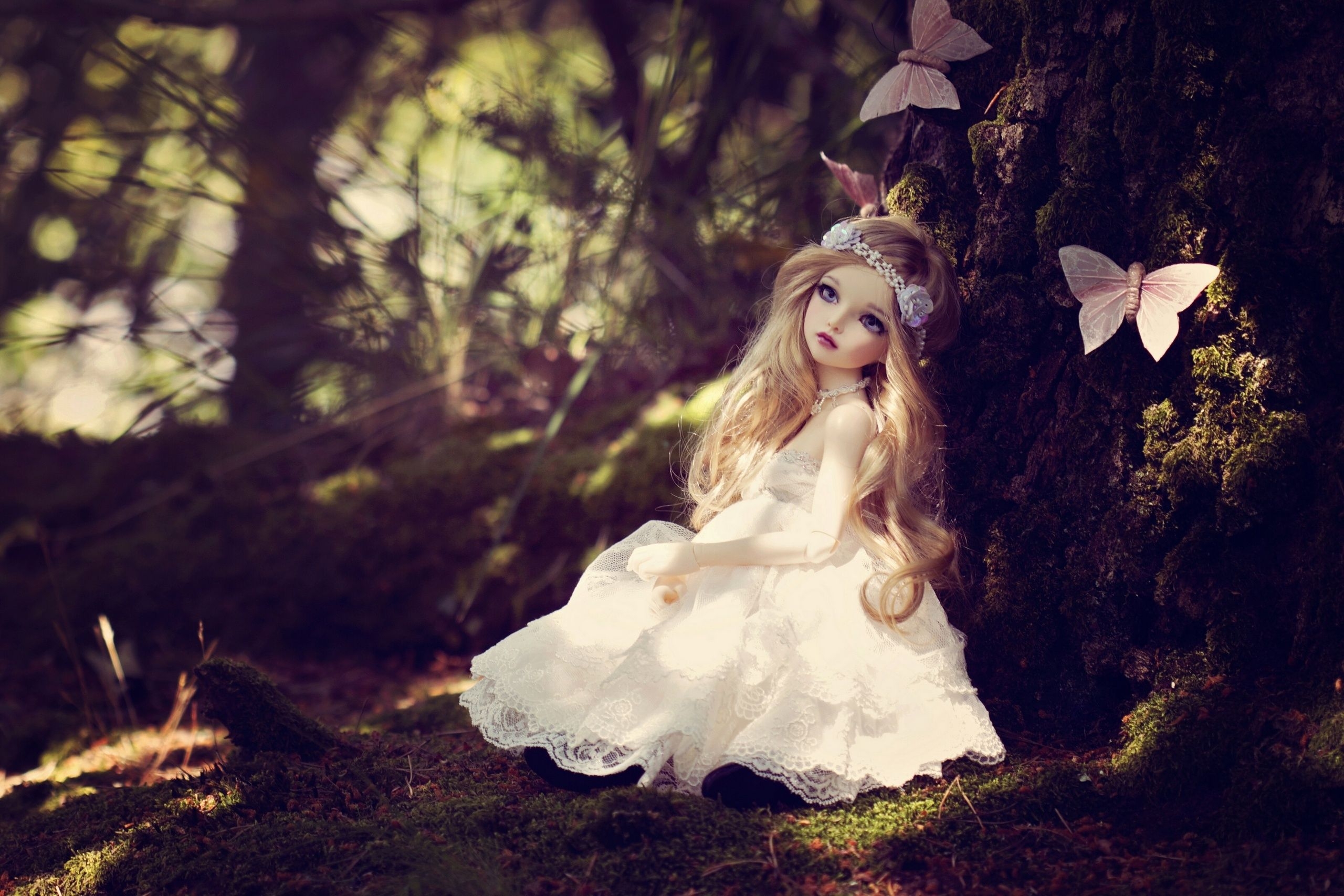 2560x1710 toys, Dolls, Bokeh, Toy, Girl, Girls, Doll, Fantasy, Butterfly, Desktop