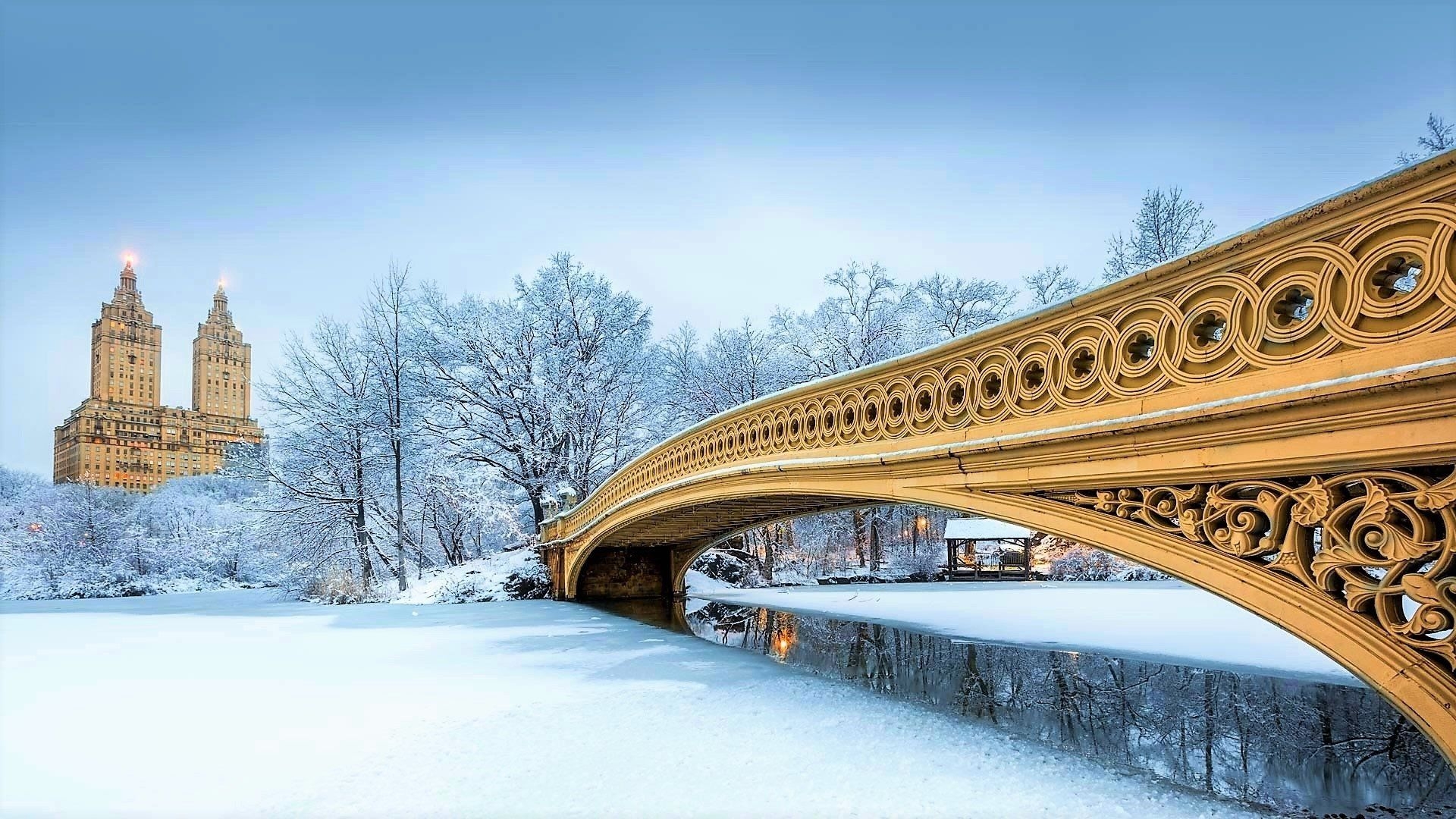 1920x1080 Wallpaper Id - New York City Winter Wallpaper & Background Download, Desktop