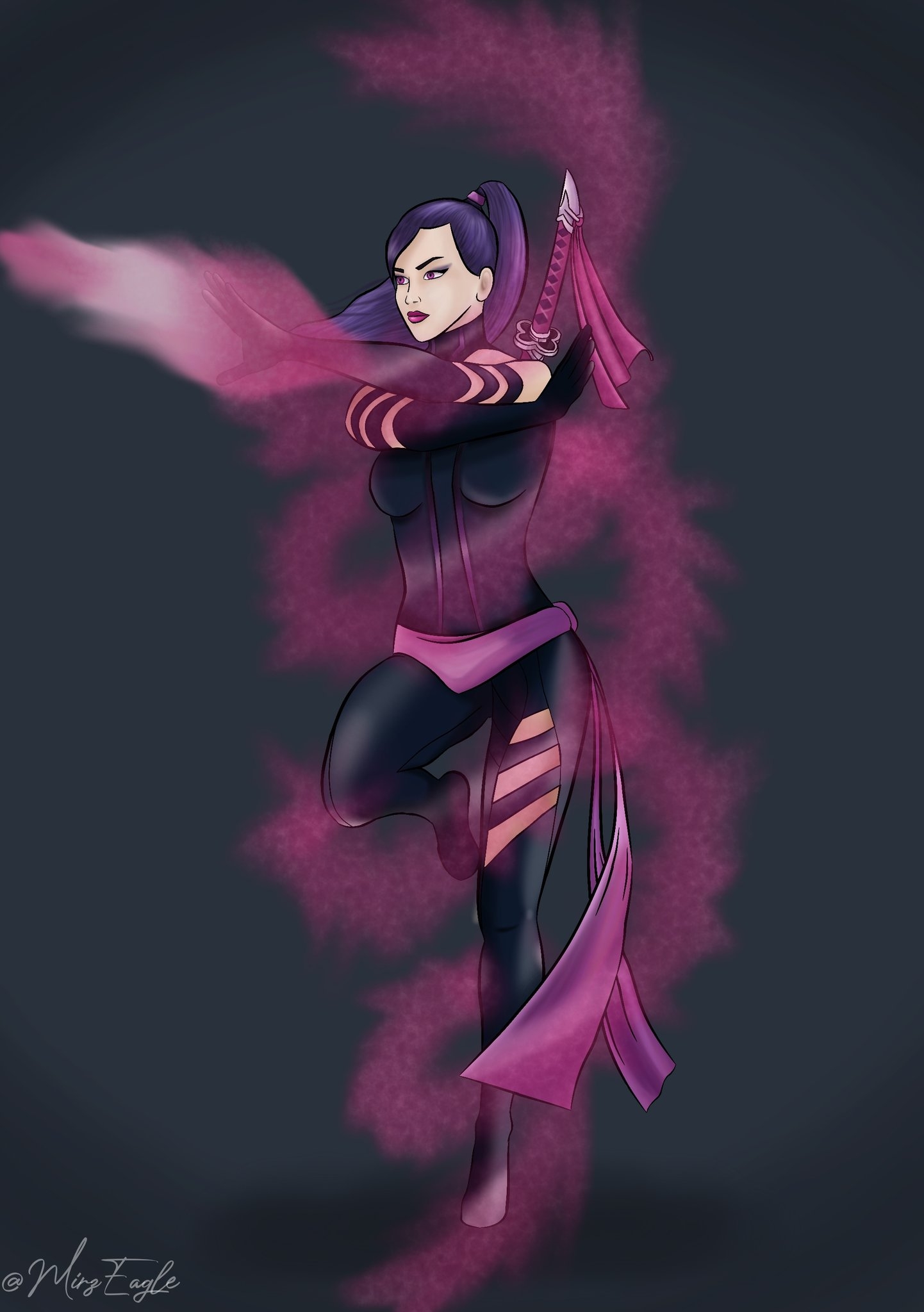 1450x2050 Psylocke Fortnite wallpaper, Phone