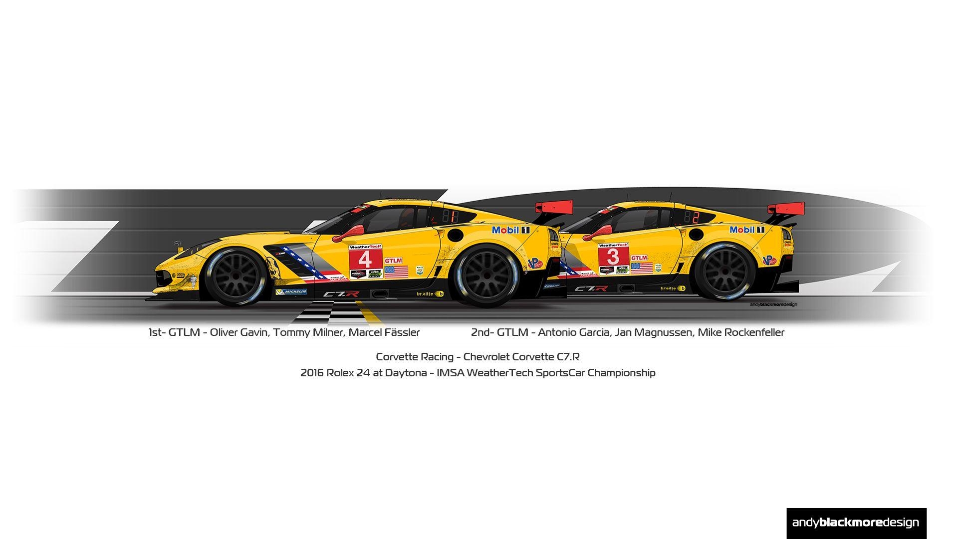 1920x1080 Corvette 2016 Rolex 24 Wallpaper Blackmore Design, Desktop