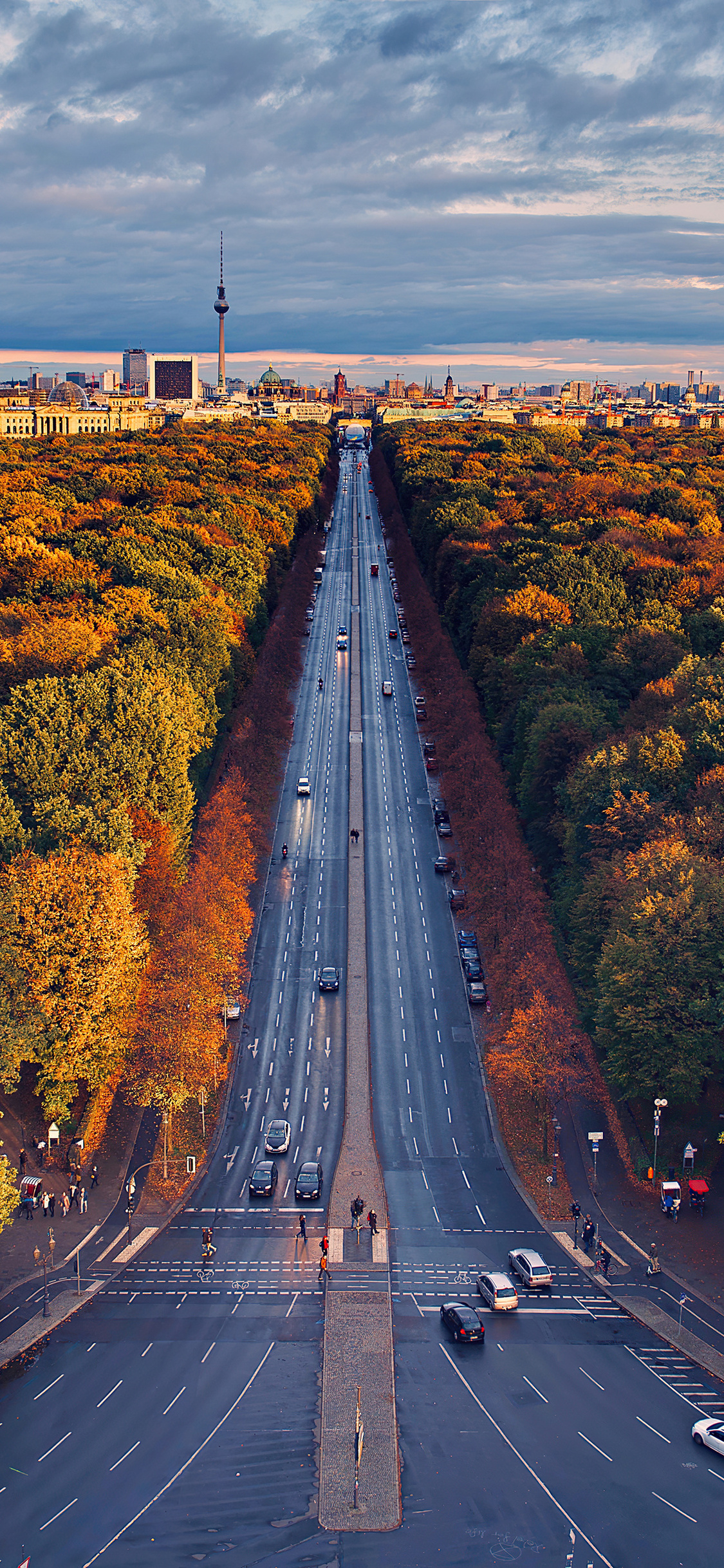 1130x2440 Berlin Houses Roads Trees iPhone XS, iPhone iPhone X HD 4k Wallpaper, Image, Background, Photo and Picture, Phone