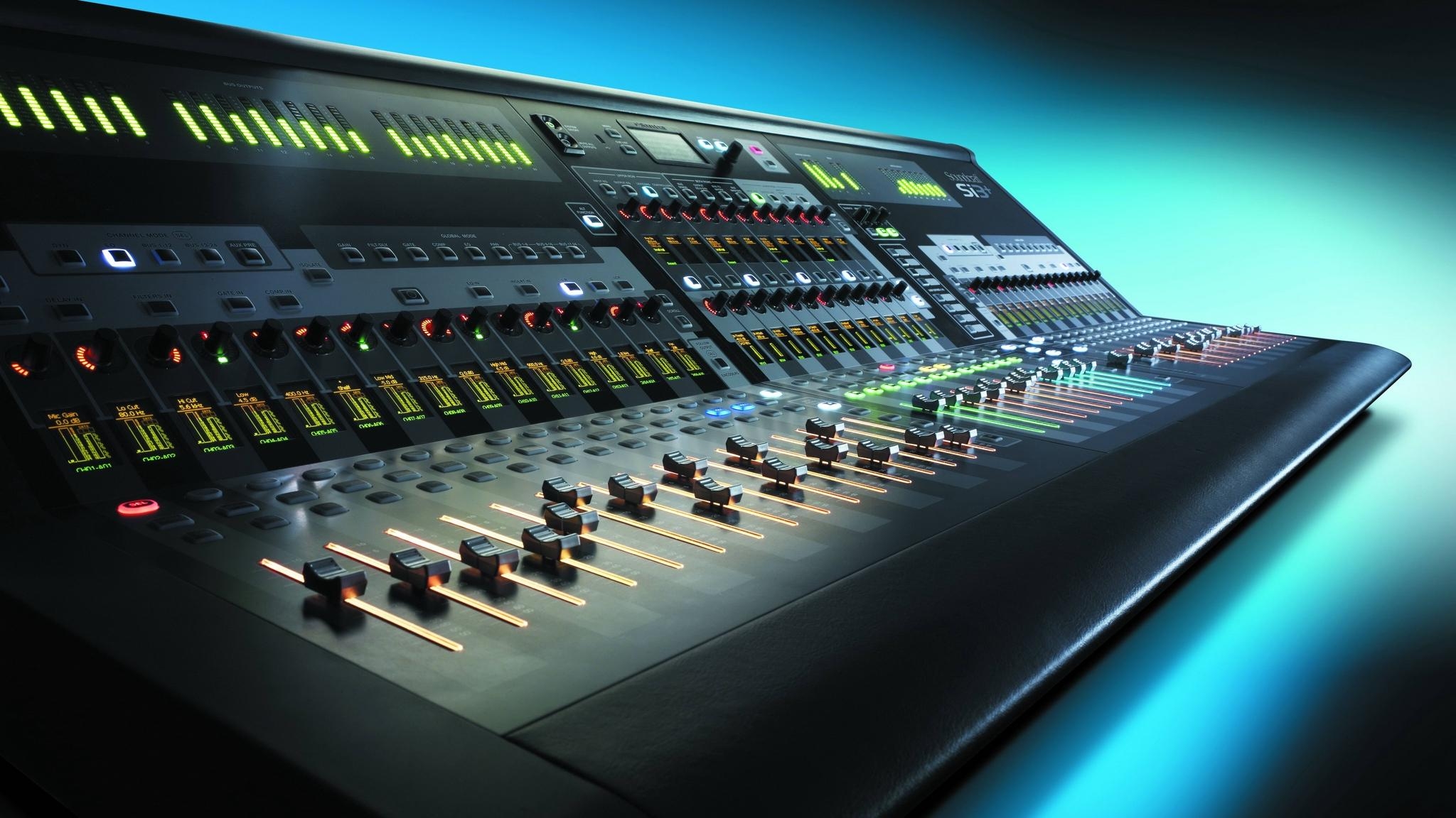 2050x1160 Download wallpaper  control, mixer, audio, equalizer, music, Desktop
