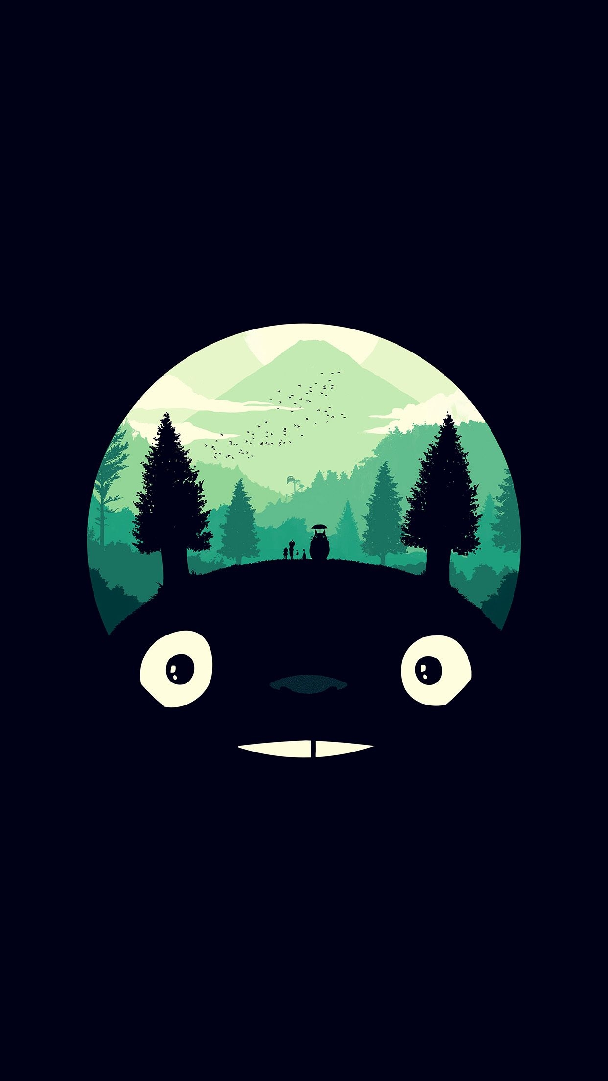 1250x2210 Totoro Phone Wallpaper Free Totoro Phone Background, Phone