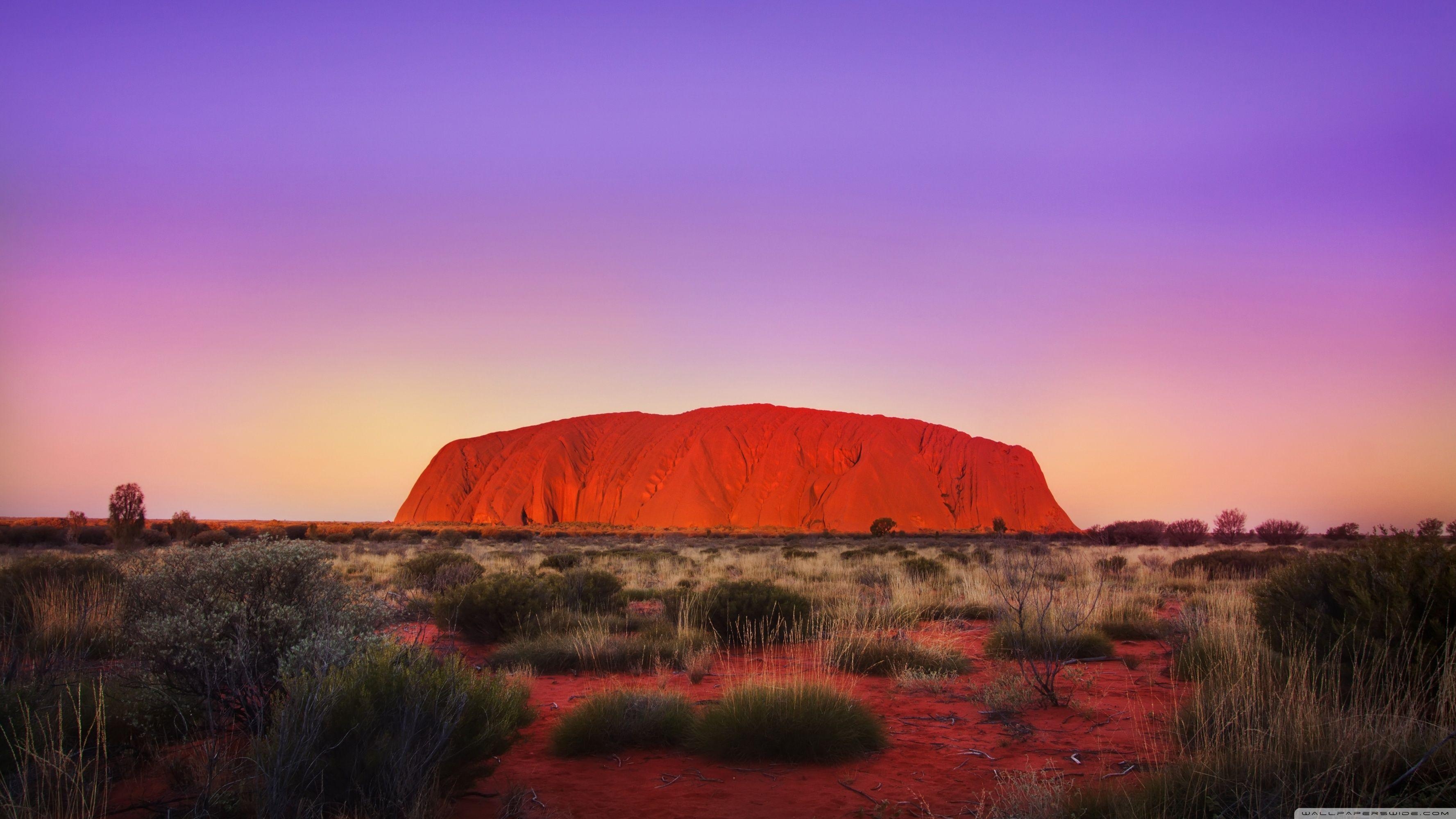 3560x2000 Uluru Rock ❤ 4K HD Desktop Wallpaper for • Dual Monitor Desktops, Desktop