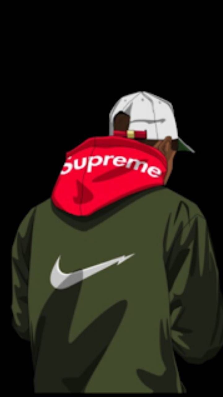 720x1280 Download Supreme nike wallpaper by Trippie_future now. Browse millions of popular boy Wallpa. Художественные постеры, Барт симпсон, Симпсоны, Phone