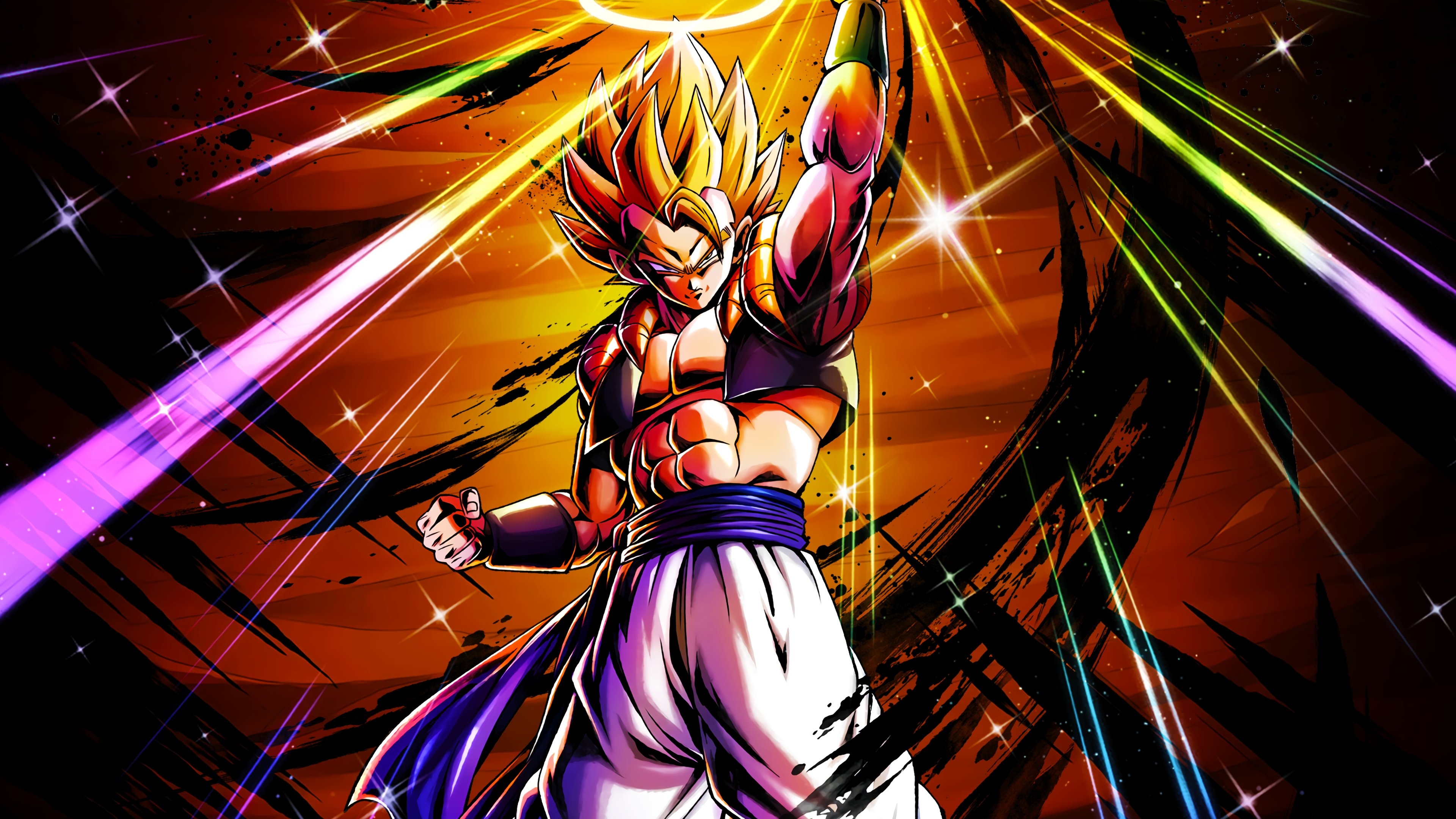 3840x2160 John - [Sparking] RED Super Gogeta Character Art + 4K PC Wallpaper + 4K Phone Wallpaper! [Version 1] #DBLegends #DragonBallLegends, Desktop