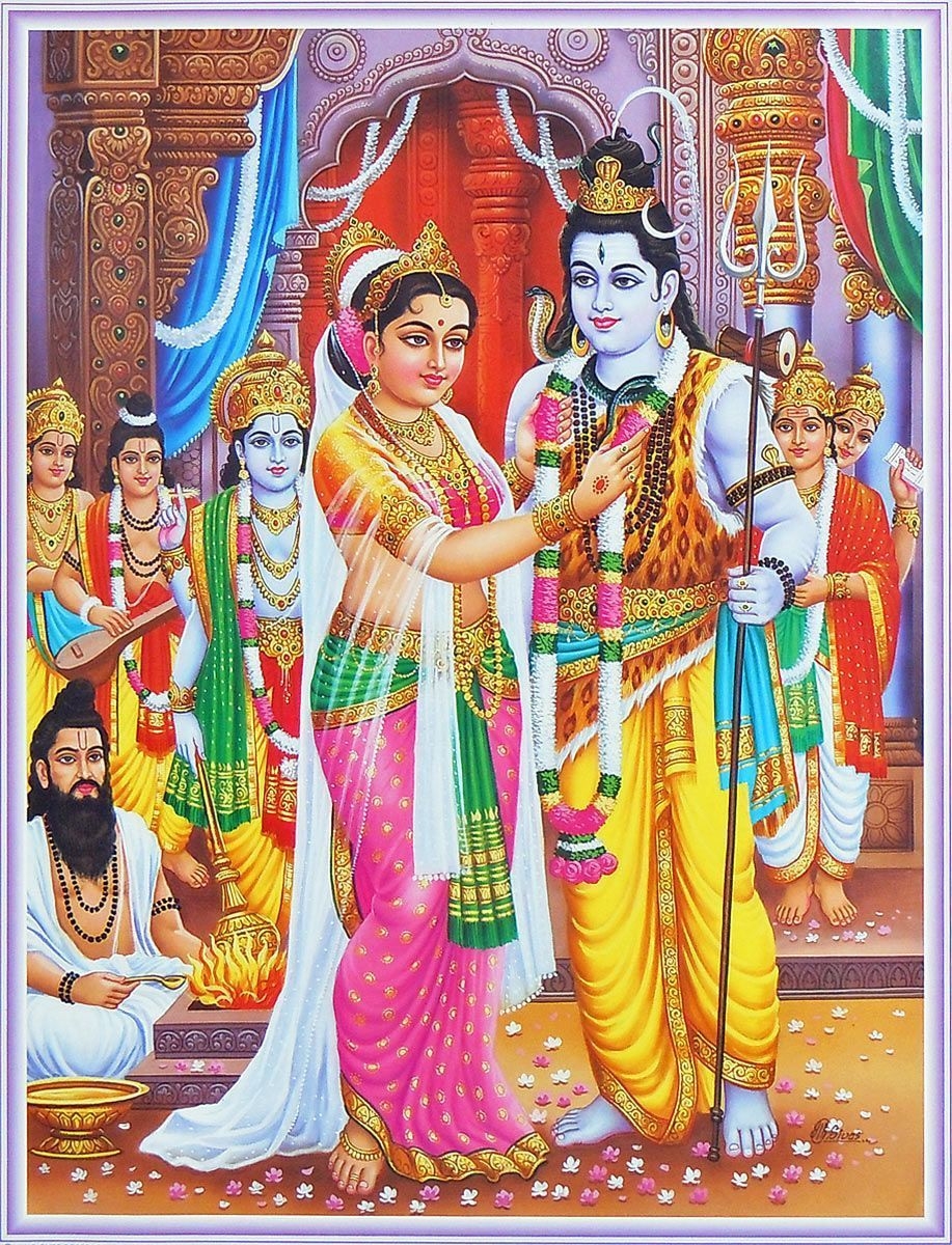 920x1200 Wedding of Shiva and Parvati. Lord shiva, Shiva parvati image, Lord rama image, Phone