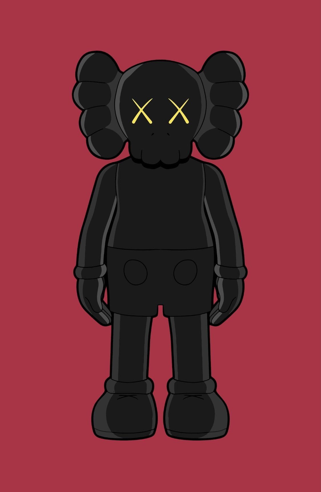 1130x1730 KAWS 'Red Companion' Poster. Kaws wallpaper, Kaws iphone wallpaper, Mini canvas art, Phone