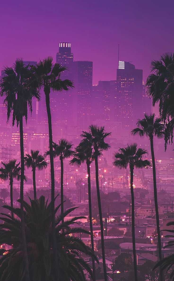 740x1190 Los Angeles Vice City. Cityscape wallpaper, Scenery wallpaper, Sky aesthetic, Phone