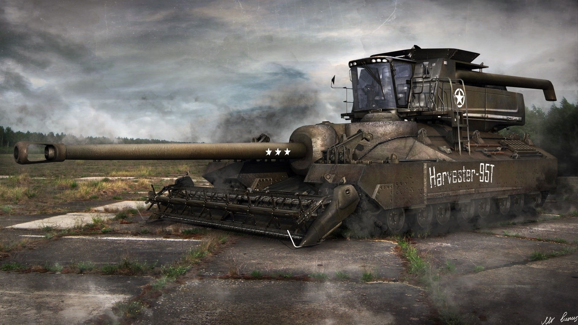 1920x1080 HD Wallpaper: World Of Tanks, Wot, T 95, Desktop