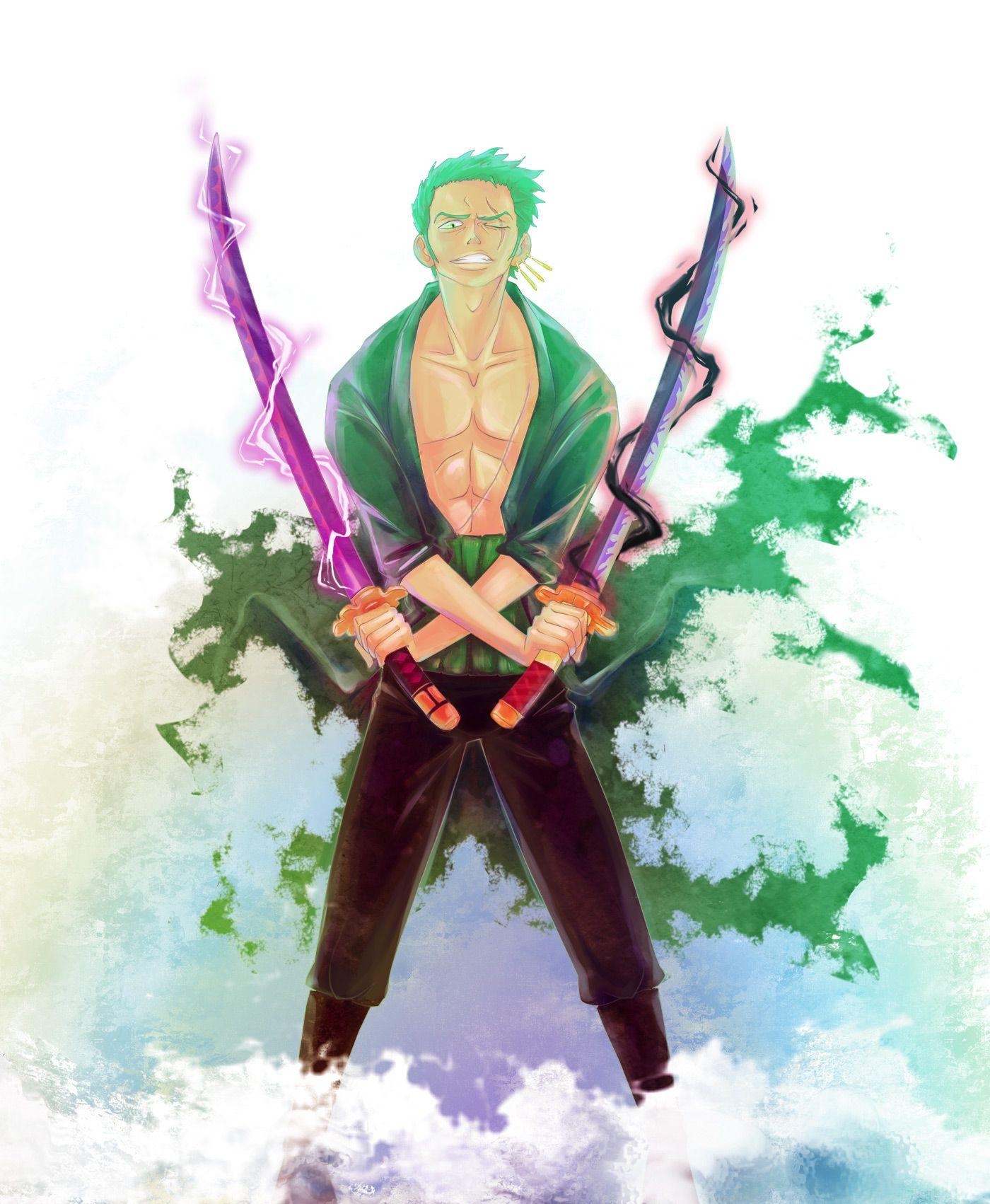 1400x1710 One Piece Roronoa Zoro Scary Swords HD Wallpaper, Phone