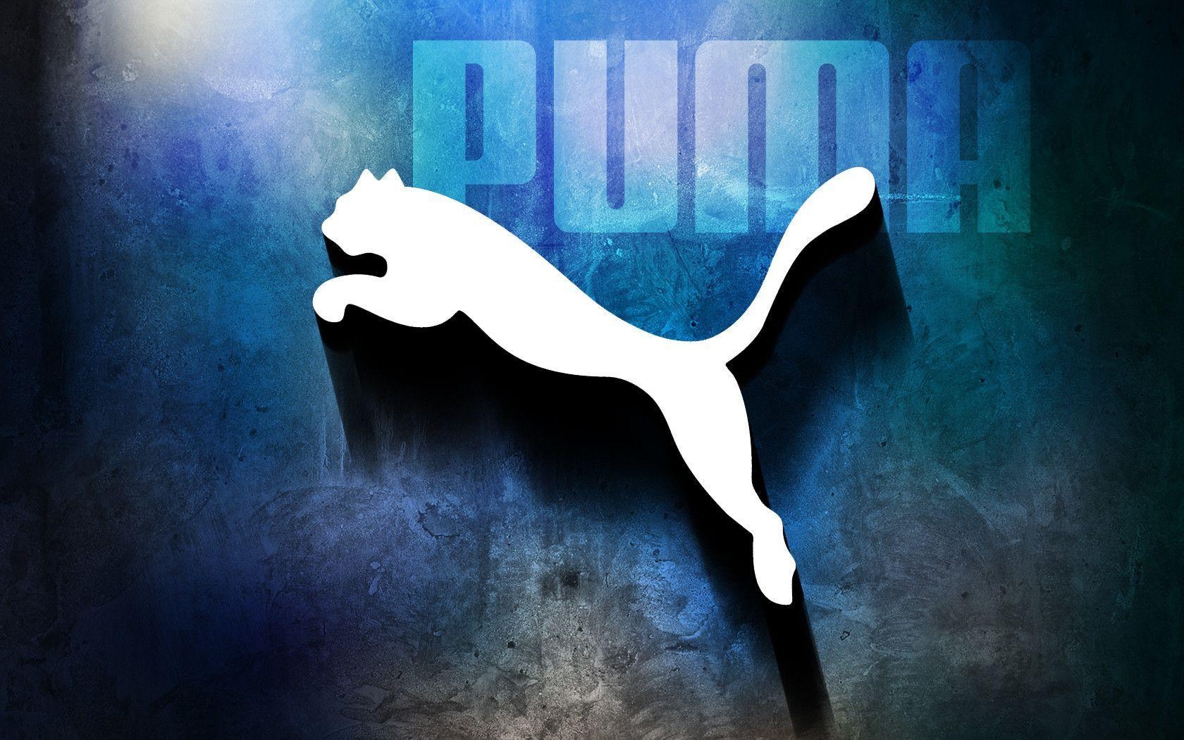 1680x1050 Puma Logo Blue Background, Desktop