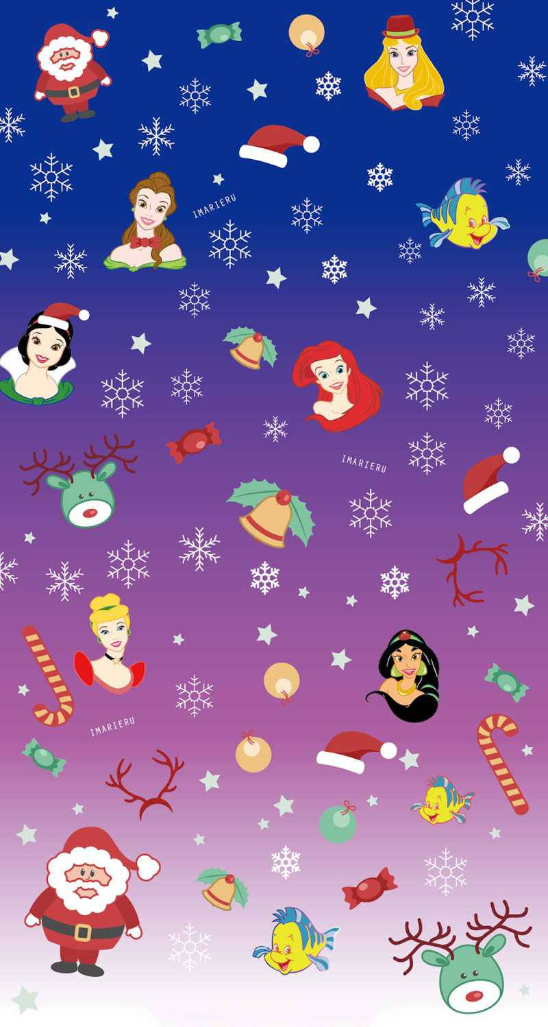 800x1500 Download Disney Characters Artful Christmas iPhone Wallpaper, Phone