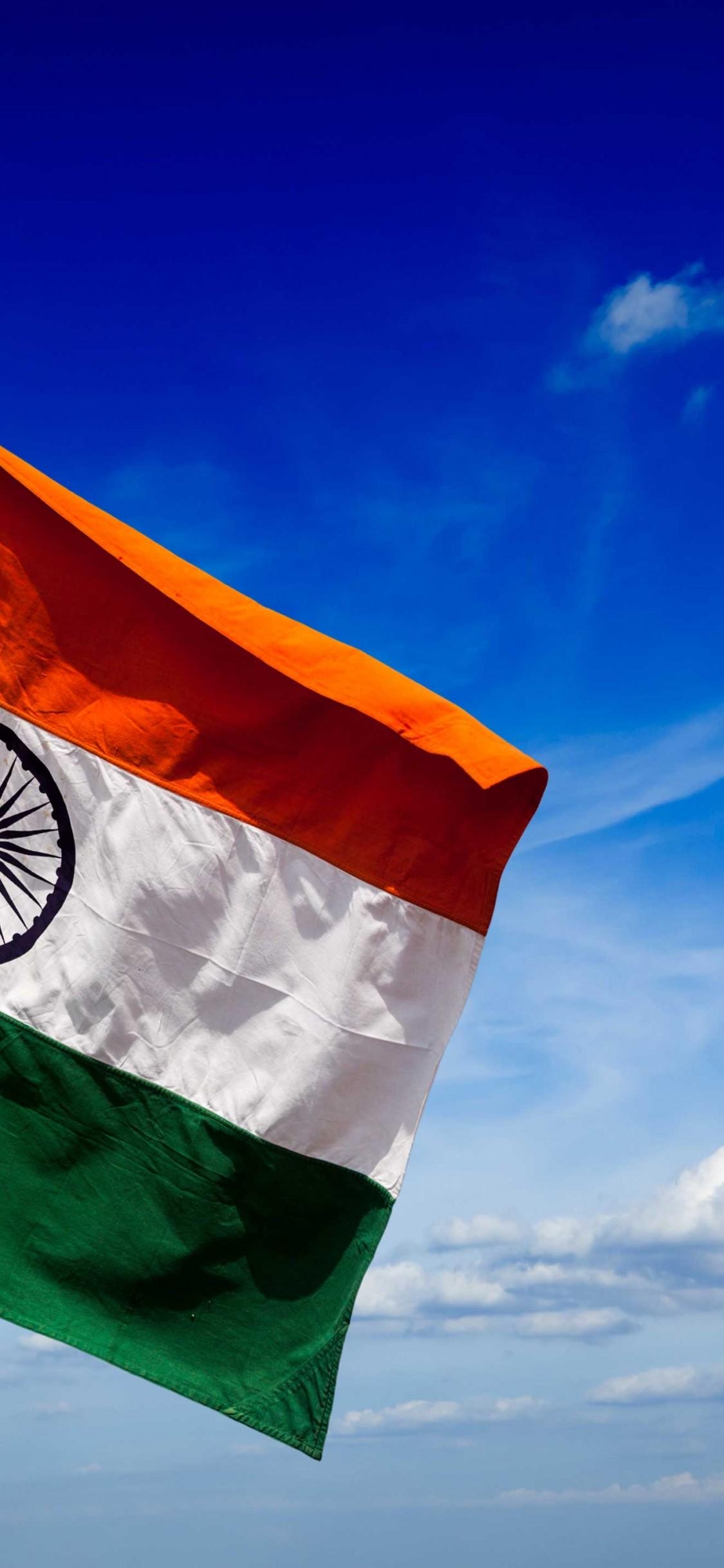 1130x2440 Indian Flag HD Wallpaper For iPhone, Download Wallpaper, Phone