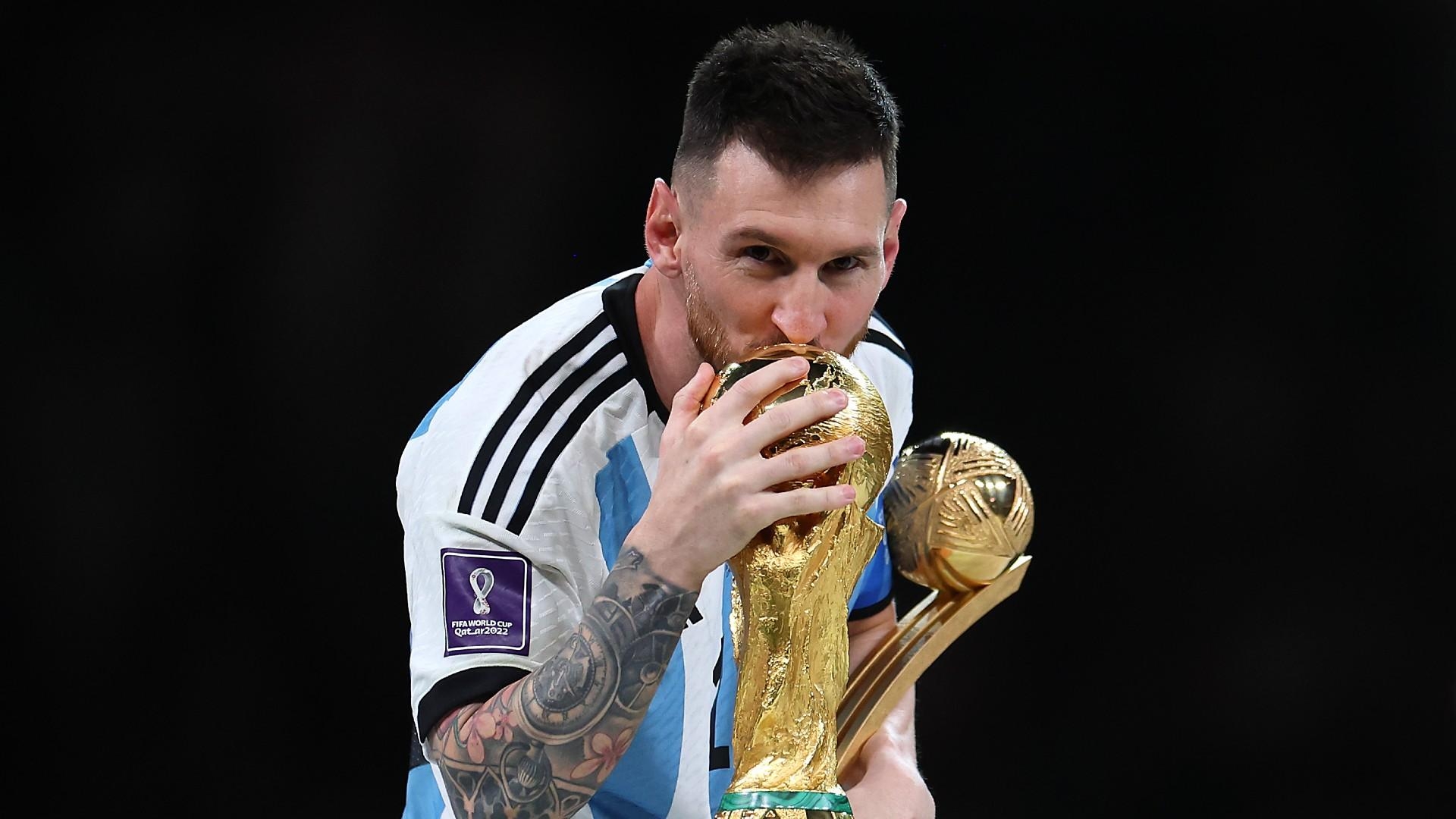 1920x1080 Finally, Lionel Messi lifts World Cup trophy: Emotions, tears, joy for Argentina captain's crowning achievement in potentially his last FIFA tournament, Desktop