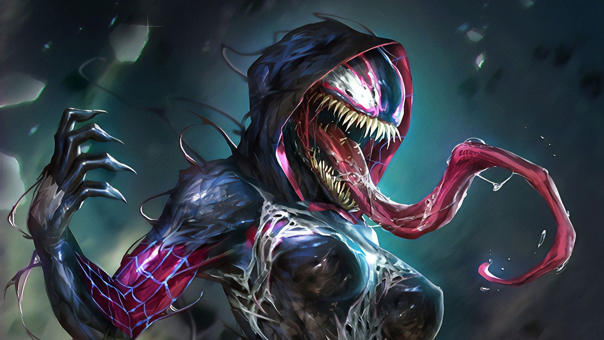 1920x1080 Art Lady Venom HD Wallpaper, Desktop