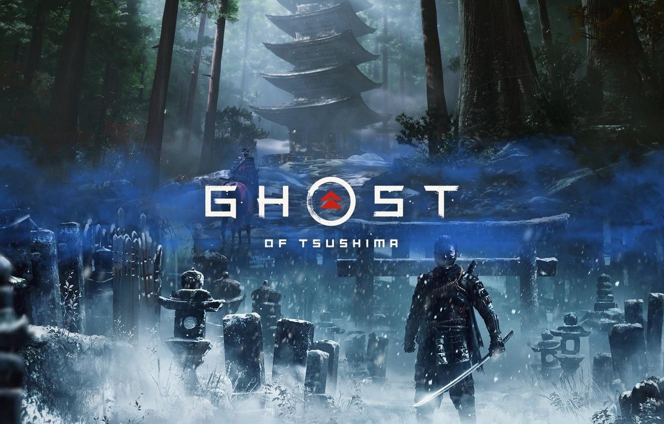 1340x850 Wallpaper Sucker Punch Productions, Ghost of Tsushima, The Ghost Of Tsushima image for desktop, section игры, Desktop