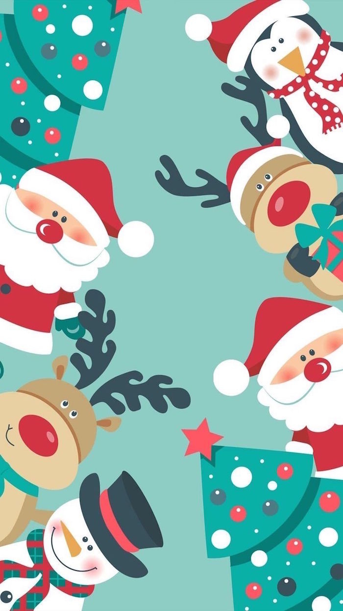 700x1250 Cute Christmas wallpaper for a festive mood, Phone