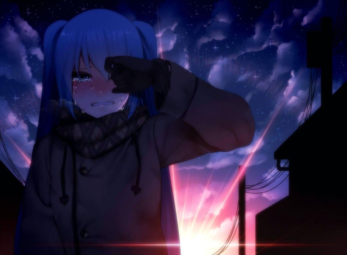 1200x880 Sad Anime Girl Best Wallpaper Depressed Sad Anime Free, Desktop