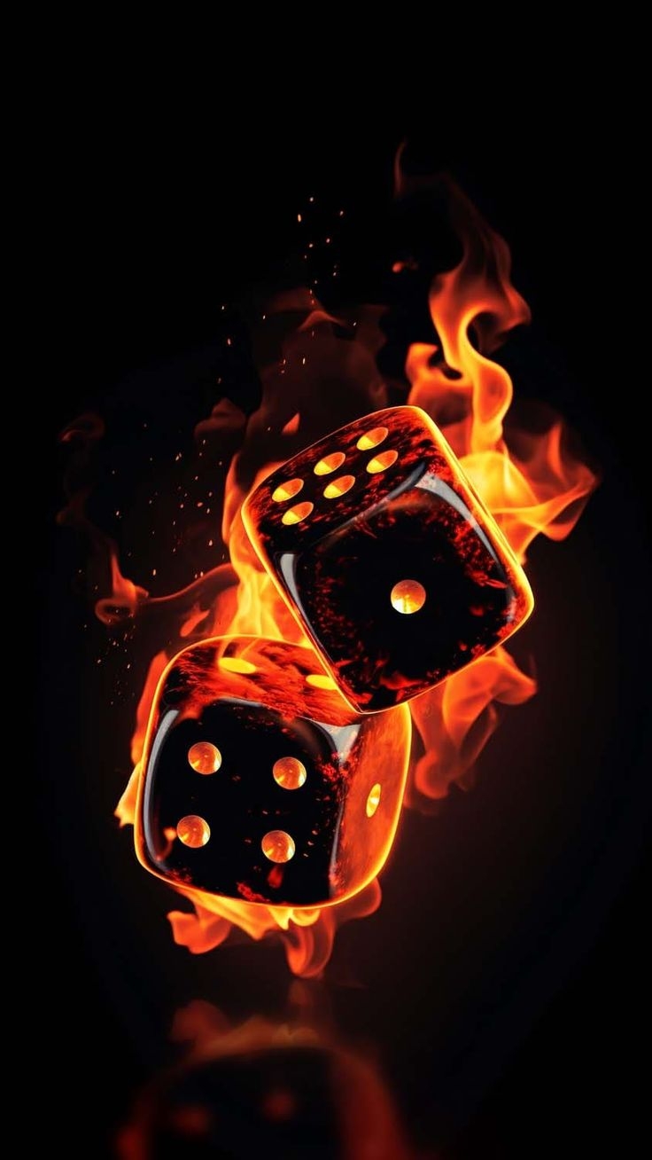 740x1310 Dice Fire iPhone Wallpaper 4K, Phone