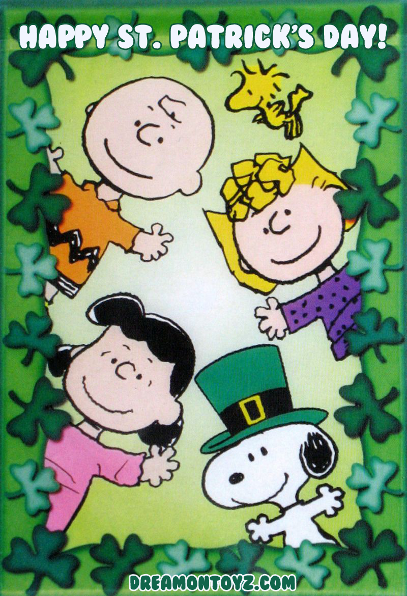 800x1170 Free download Happy St Patricks Day Charlie Brown Woodstock Sally, Phone