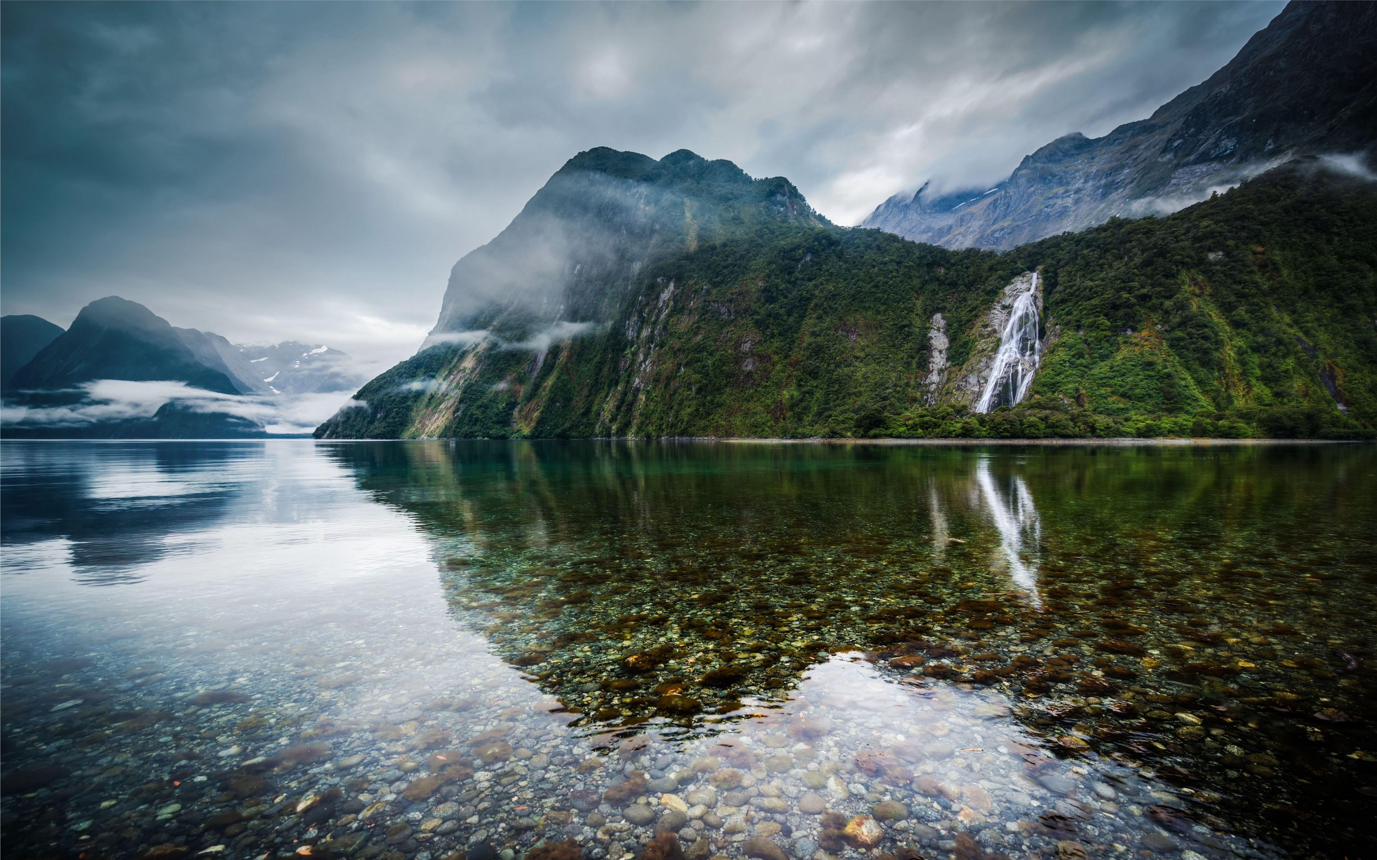 5200x3250 Crystal Clear Water Lake In New Zealand Desktop Wallpaper HD, Desktop