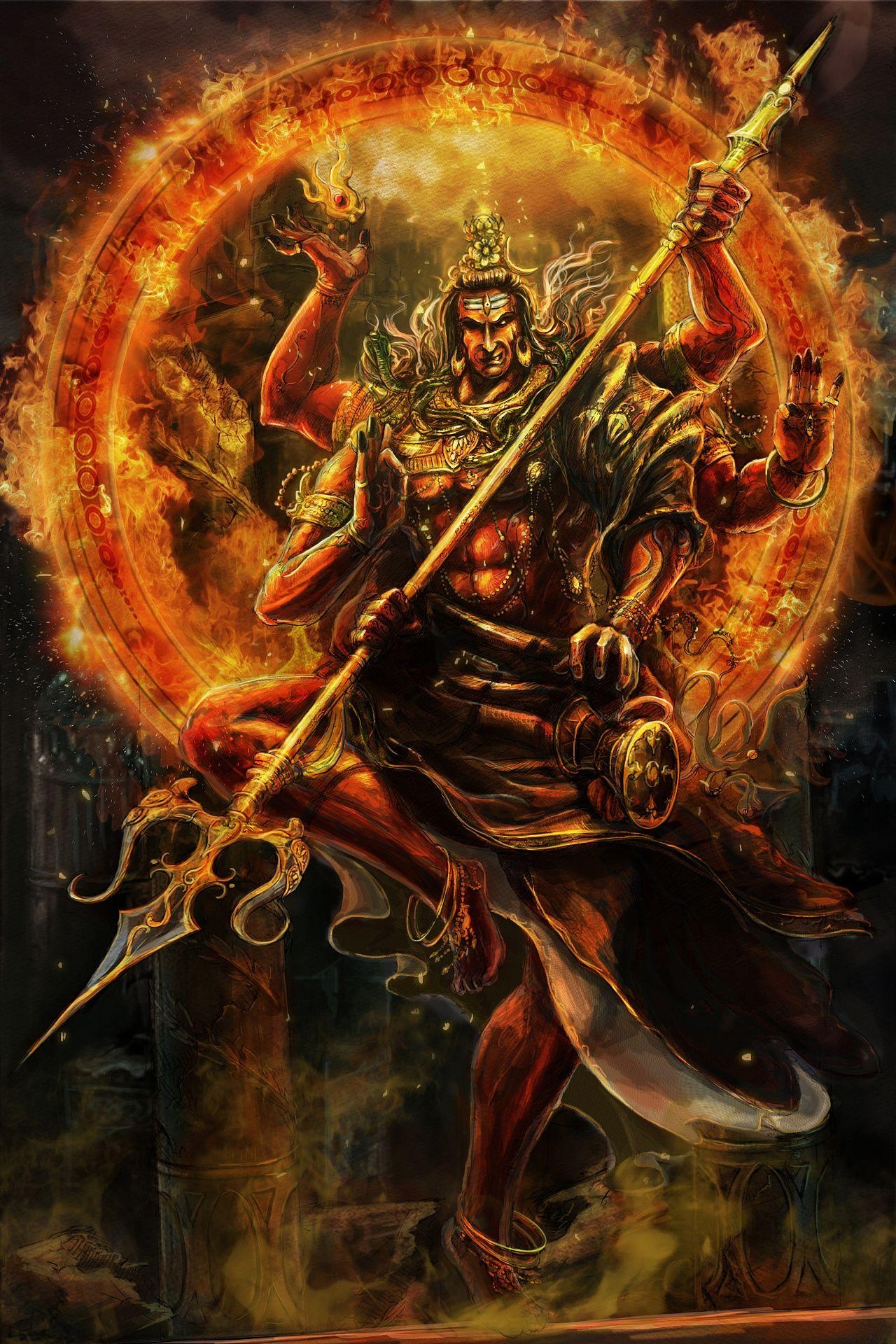 1280x1920 湿婆 - 原创作品 - 站酷（ZCOOL). Shiva lord wallpaper, Phone