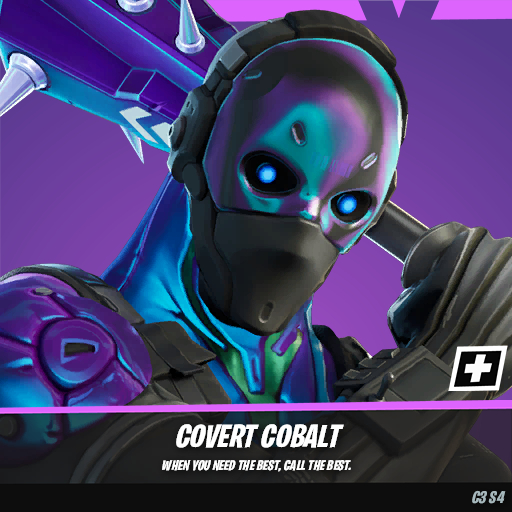 520x520 Covert Cobalt Fortnite wallpaper, Phone