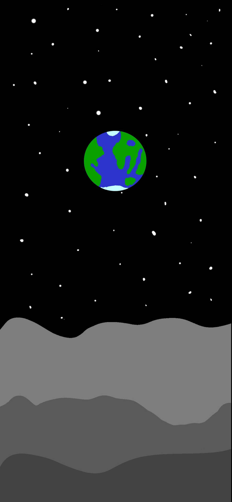 890x1920 Drippy Earth In Space Wallpaper, Phone