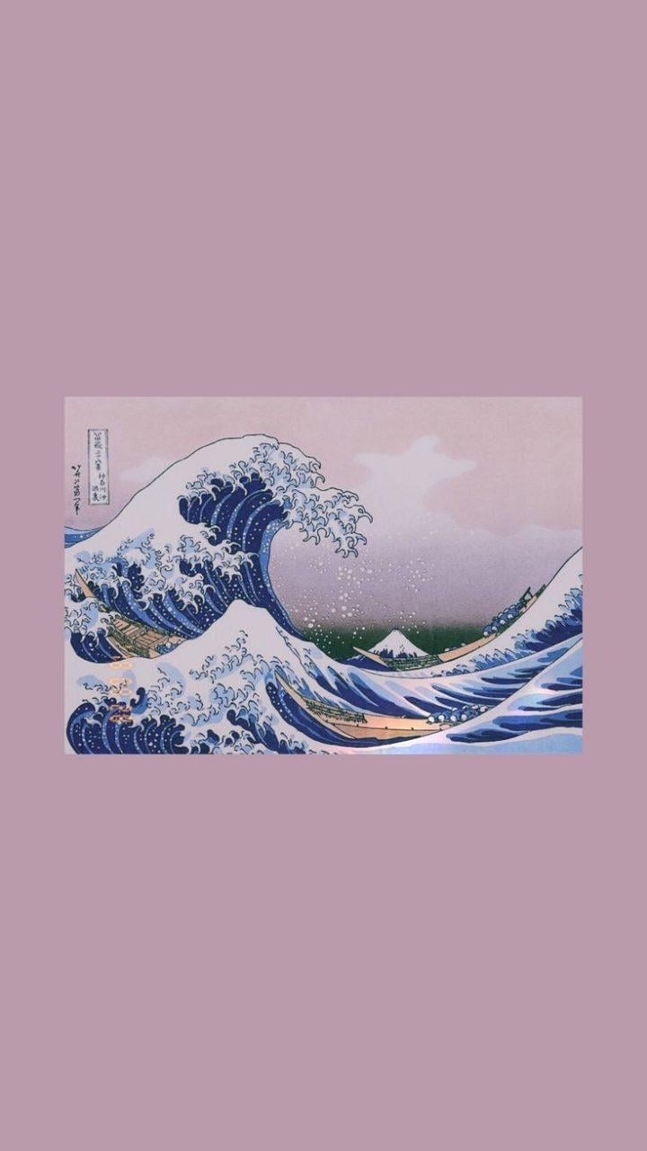 720x1280 another one great wave art hoe aesthetic iPhone wallpaper violet, Phone