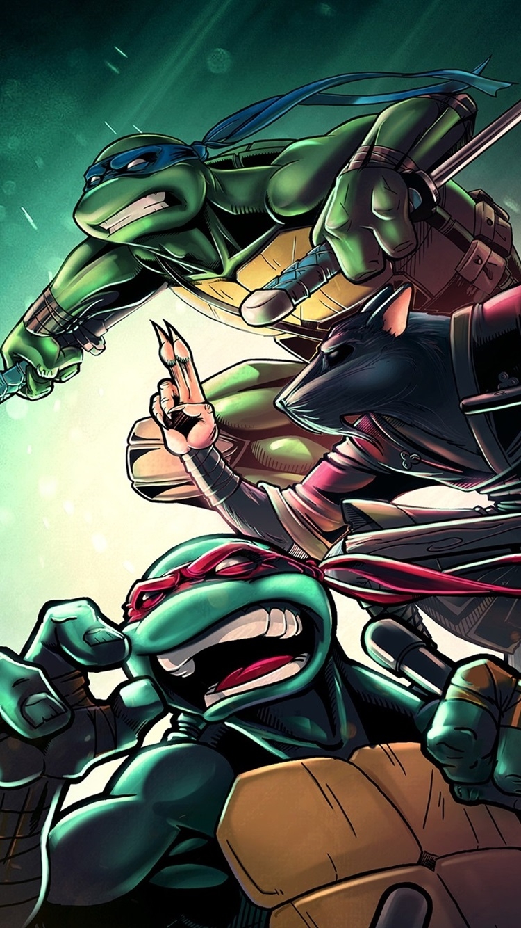 750x1340 Teenage Mutant Ninja Turtles, Classic Anime  IPhone 8 7 6 6S Wallpaper, Background, Picture, Image, Phone