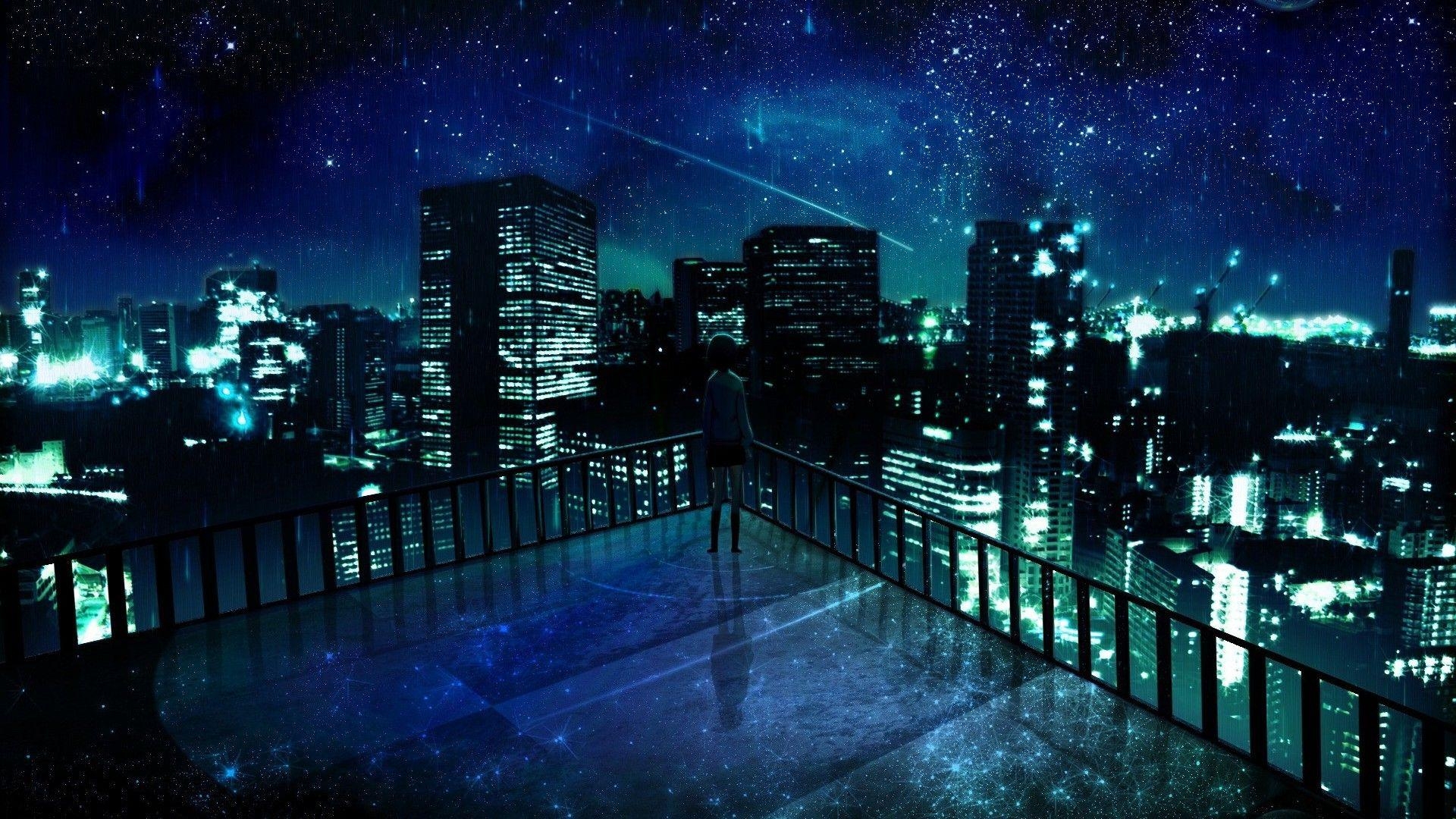 1920x1080 Wonderful HD Anime City Wallpaper, Desktop