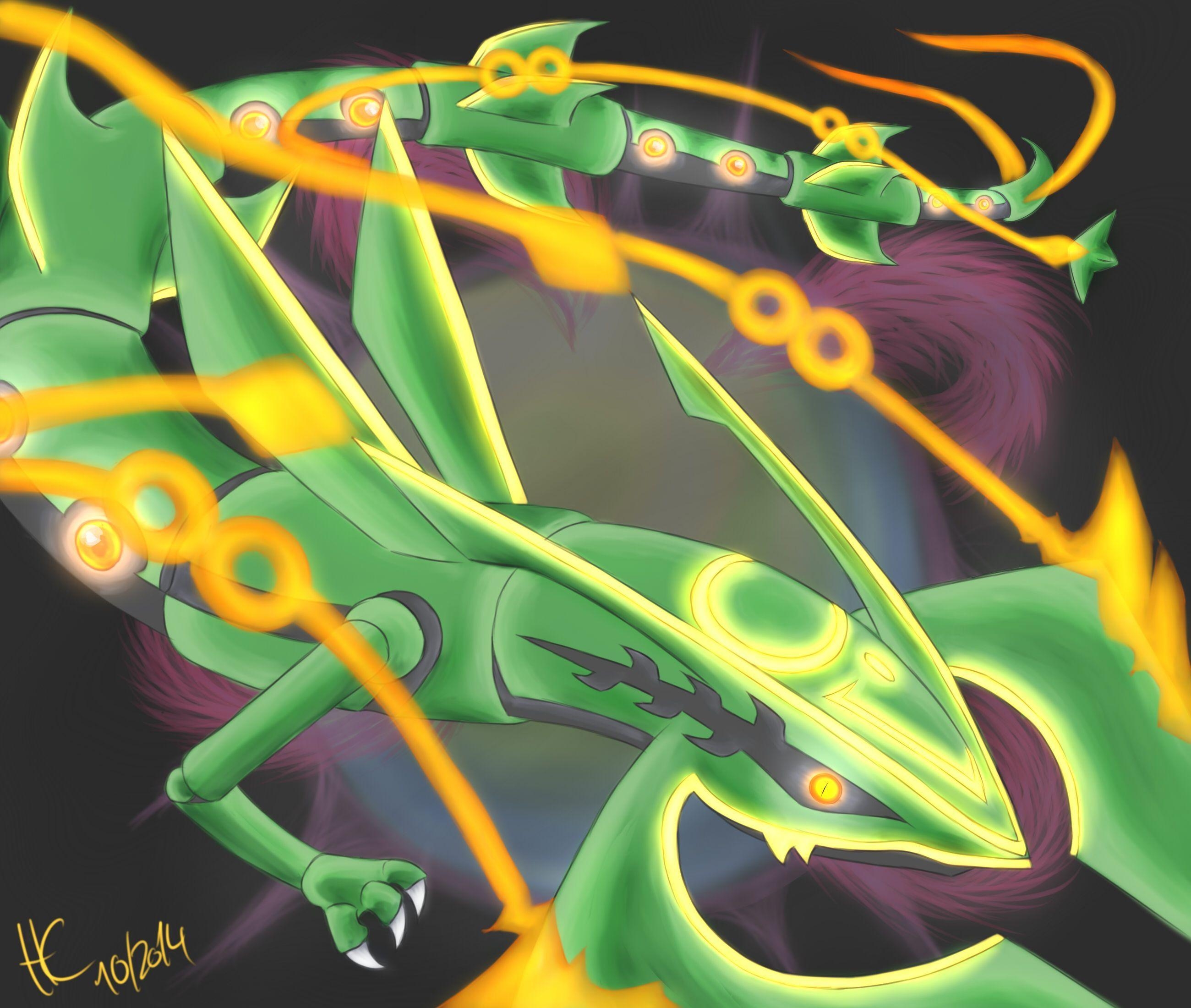 2600x2200 SHINY Mega Rayquaza, Desktop