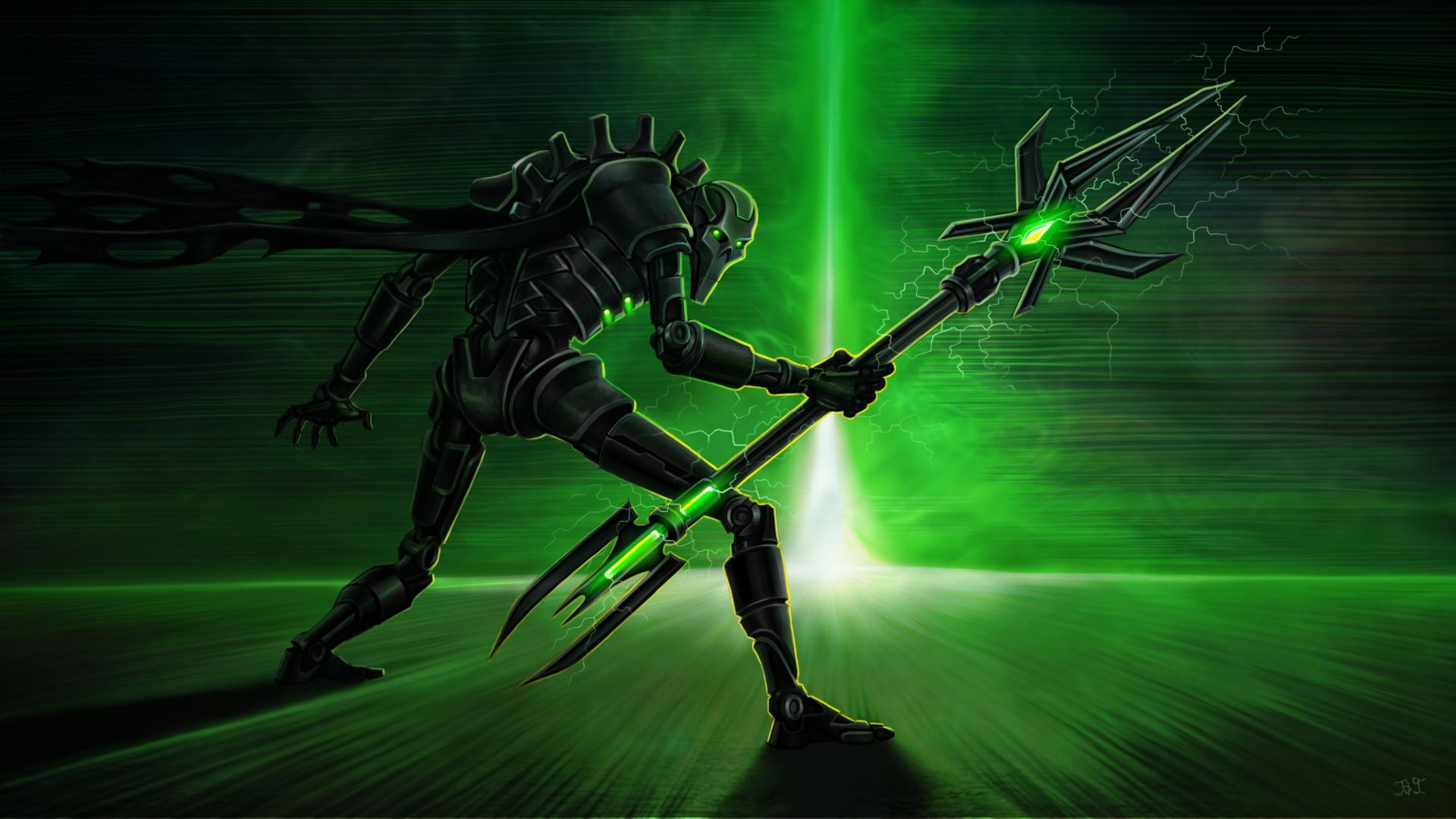 1920x1080 necrons, , warhammer 40k, necrons, energy, necron lord, Desktop