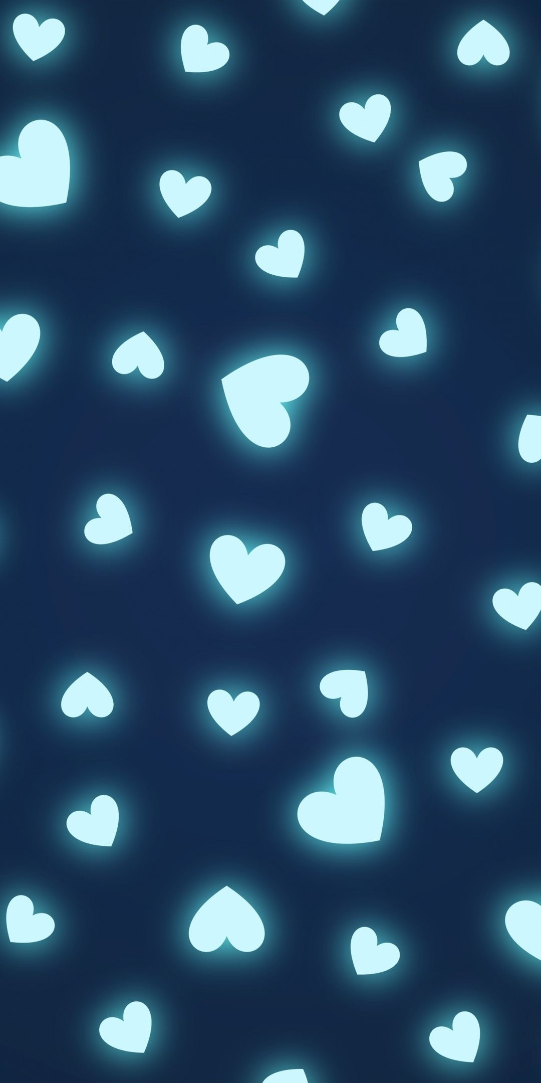 1080x2160 Hearts, shapes, glowing, minimal, pattern,  wallpaper, Phone