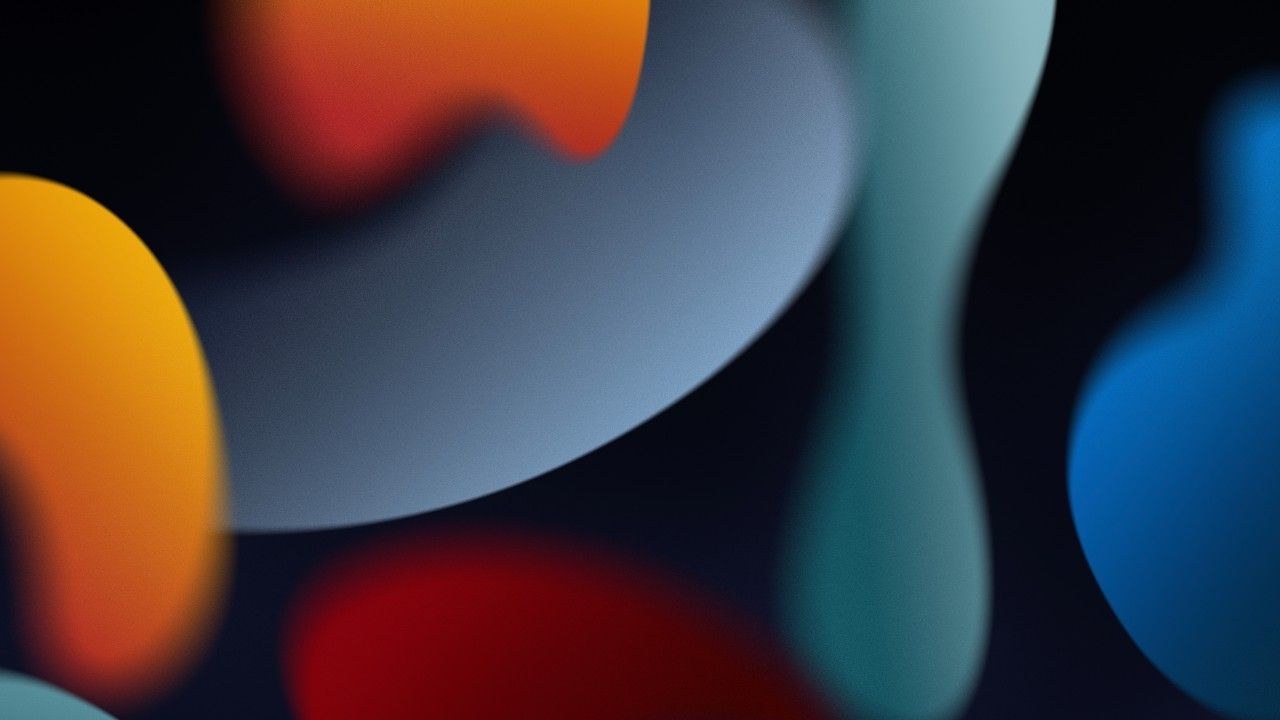 1280x720 iOS 15 4K Wallpaper, Stock, Dark Mode, iPadOS WWDC HDR, Abstract, Desktop