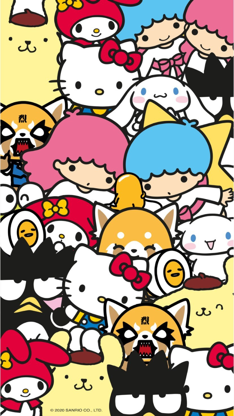 750x1340 Sanrio Wallpaper. Sanrio wallpaper, Hello kitty iphone wallpaper, Hello kitty background, Phone