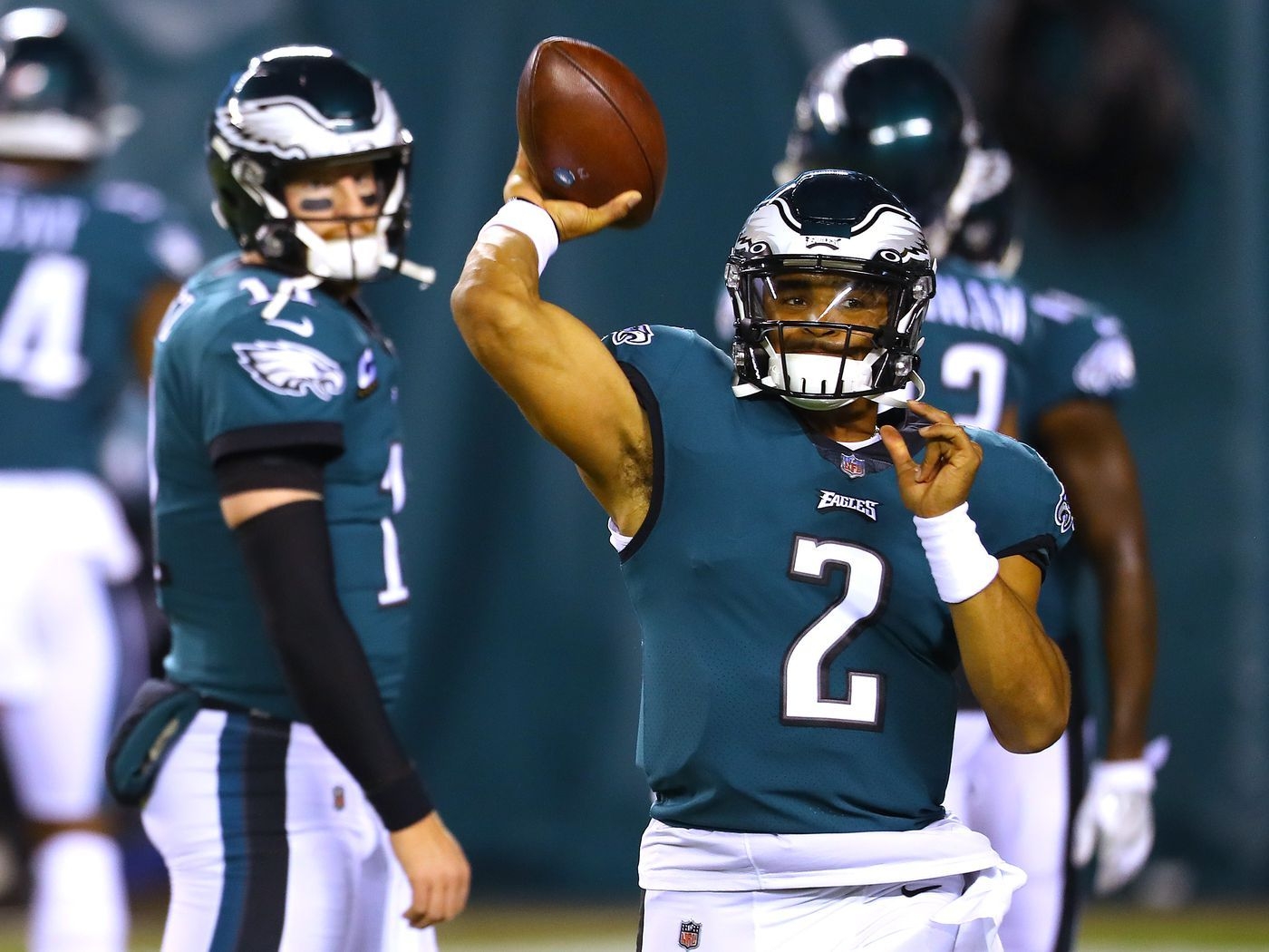 1400x1050 Jalen Hurts stats: Eagles rookie QB in.dknation.draftkings.com, Desktop