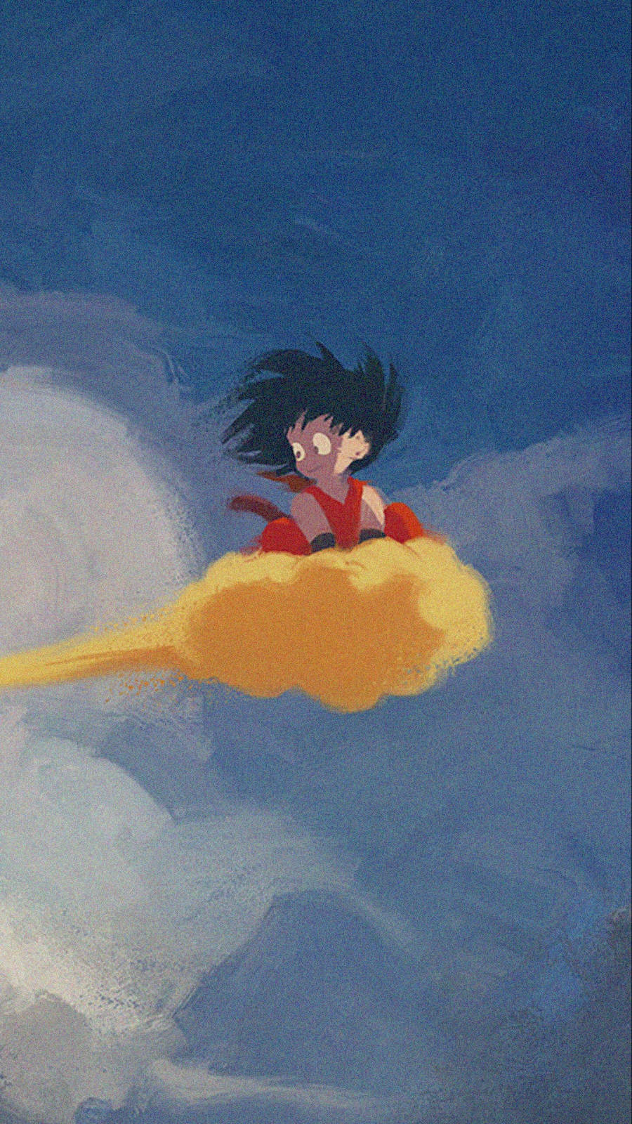 900x1600 Download Aesthetic Anime Goku On Flying Nimbus Phone Wallpaper, Phone