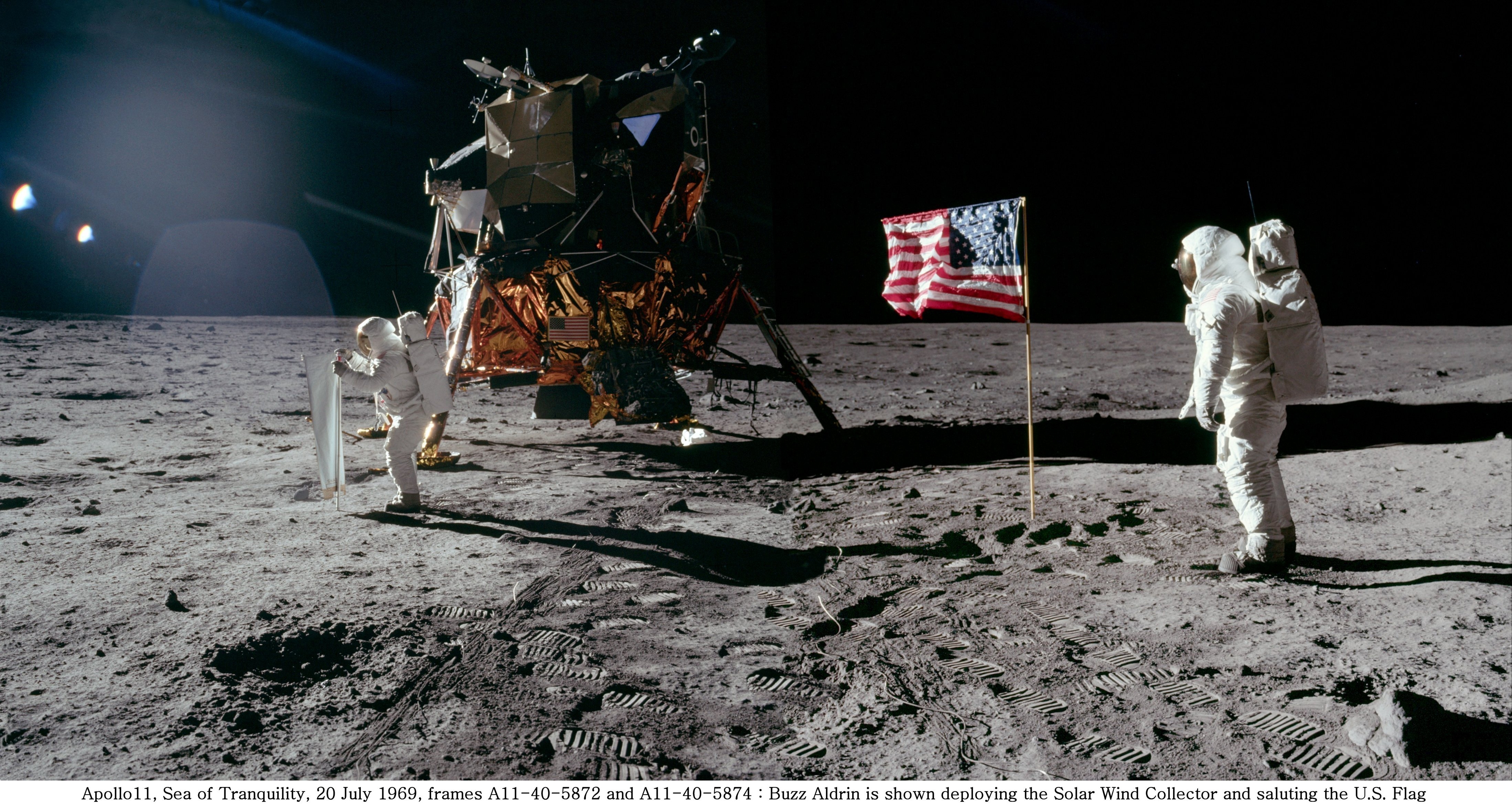 4400x2350 The best wallpaper of the Apollo 11 mission in 4k and other curiosities, Desktop