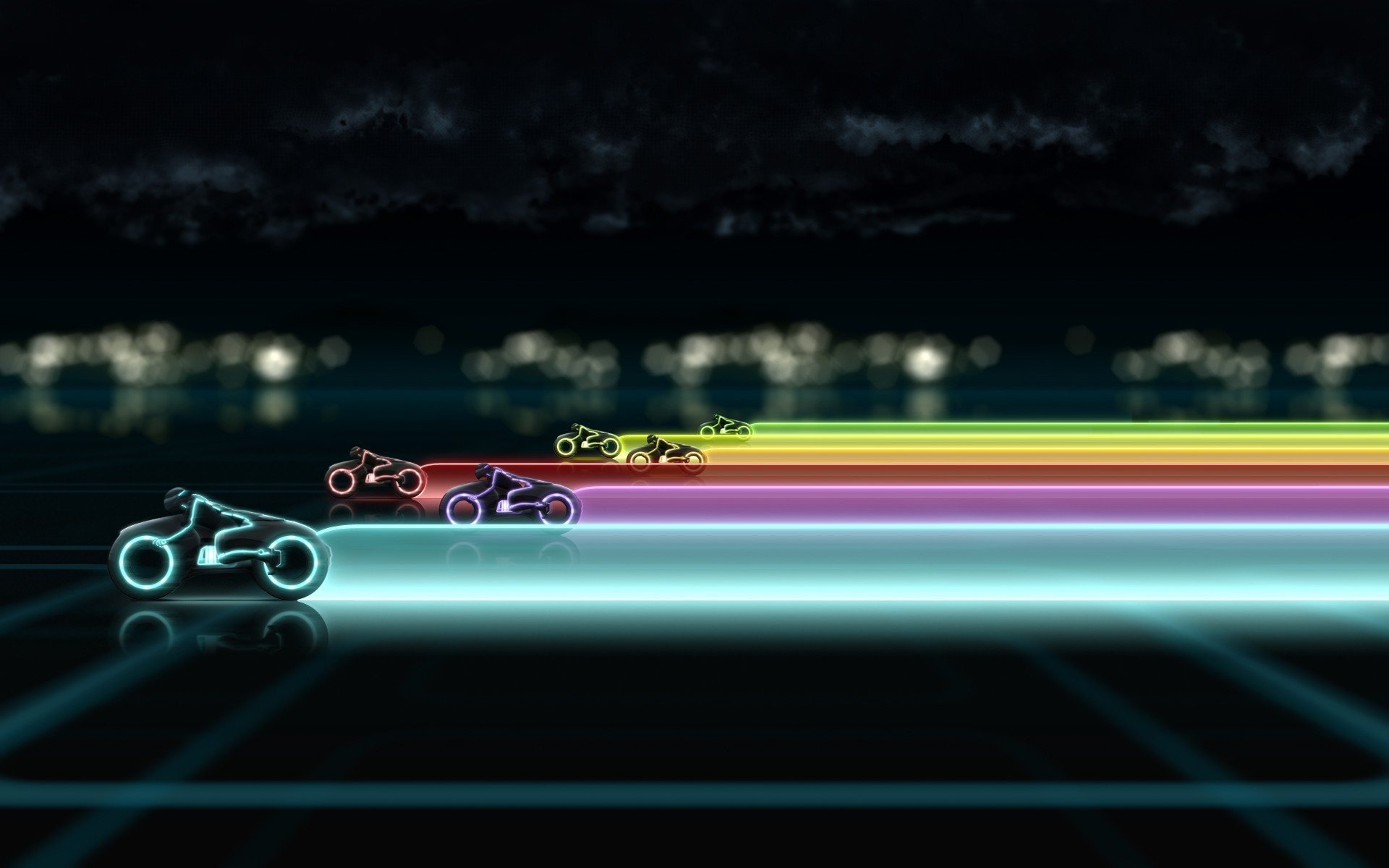 1920x1200 colorful, Tron, Light Cycle HD Wallpaper / Desktop and Mobile Image & Photo, Desktop