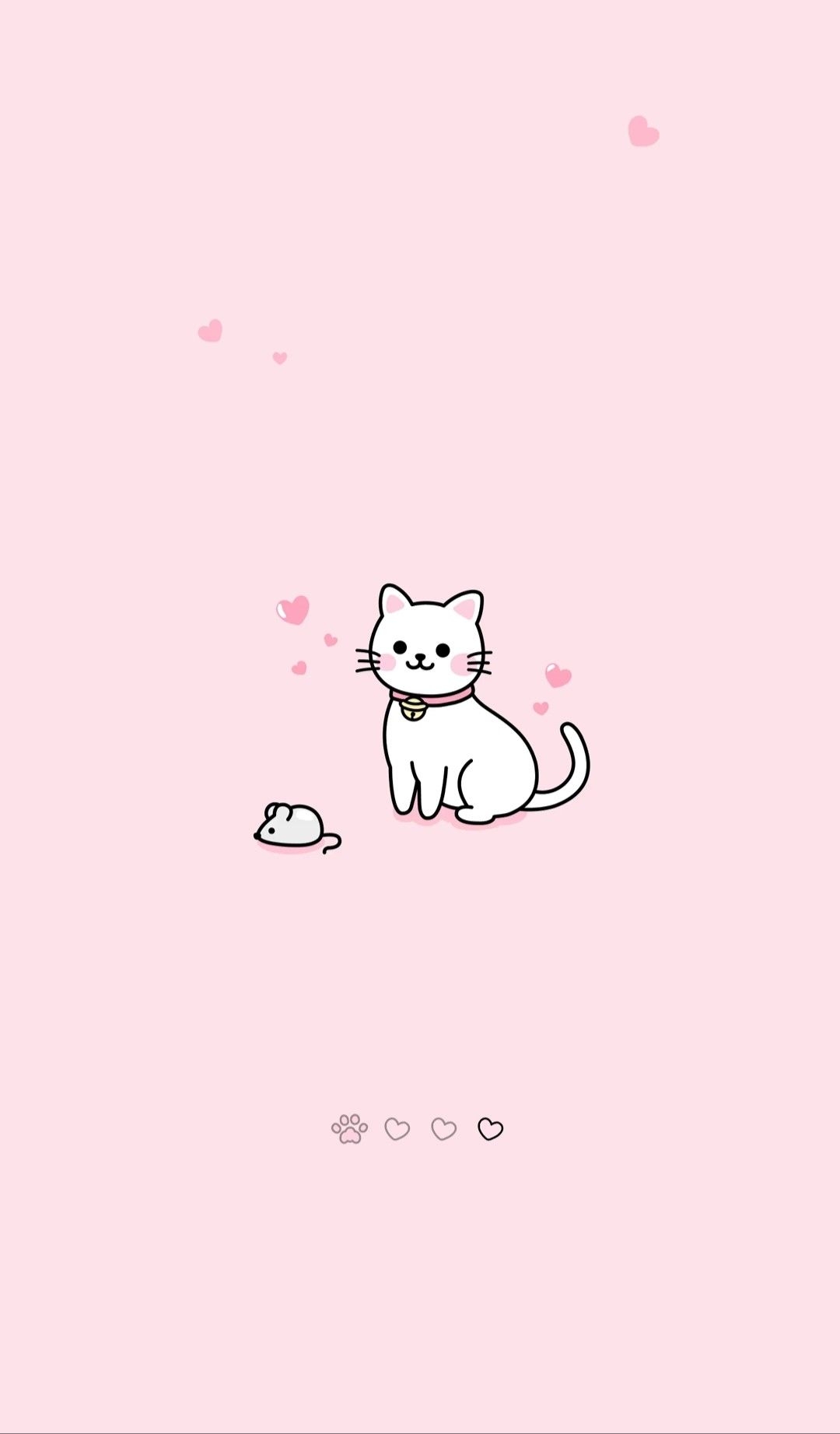 1080x1850 Wow Pink Kitty. Cat phone wallpaper, Phone