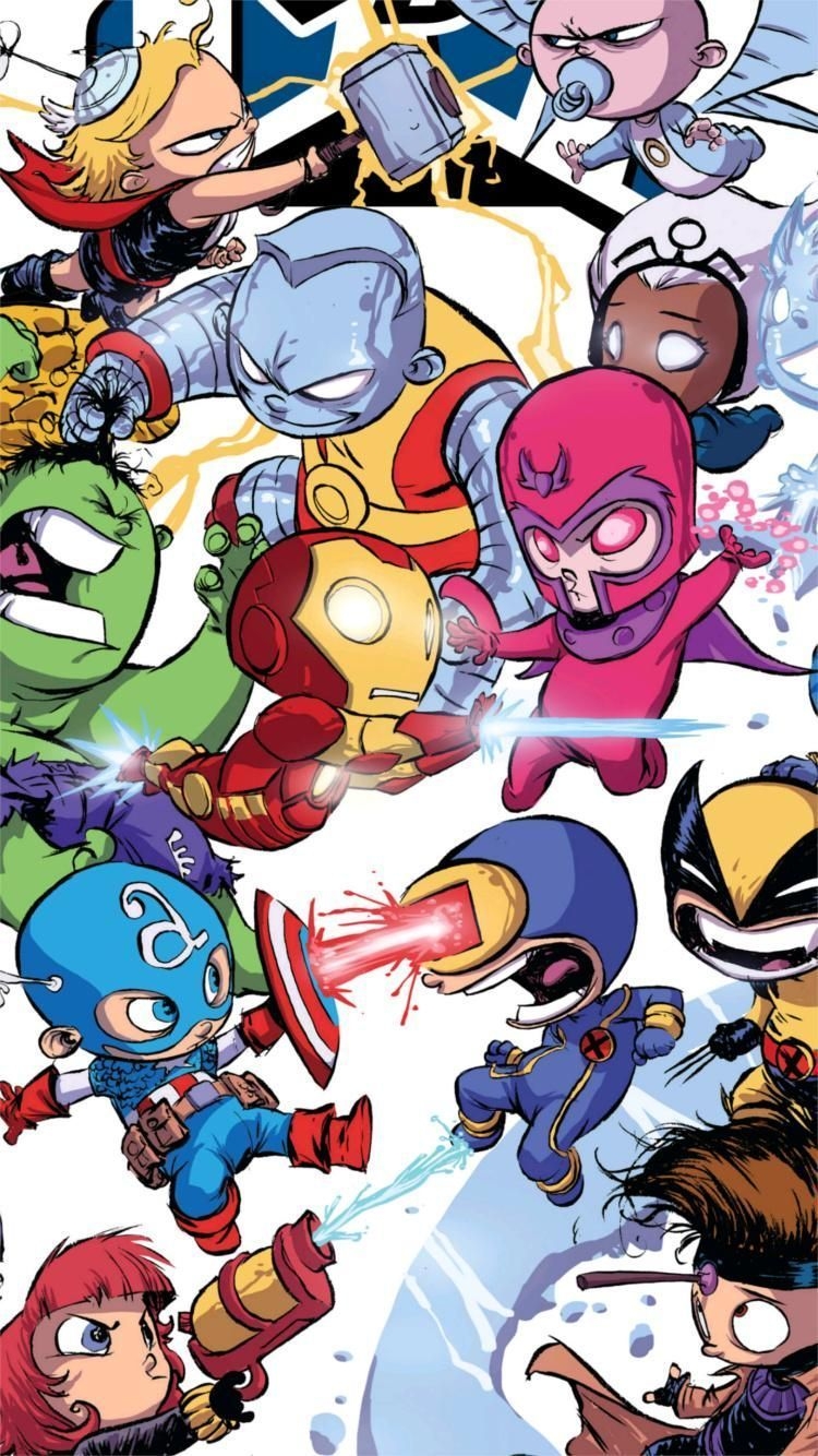 750x1340 Cute Marvel Wallpaper Free Cute Marvel Background, Phone