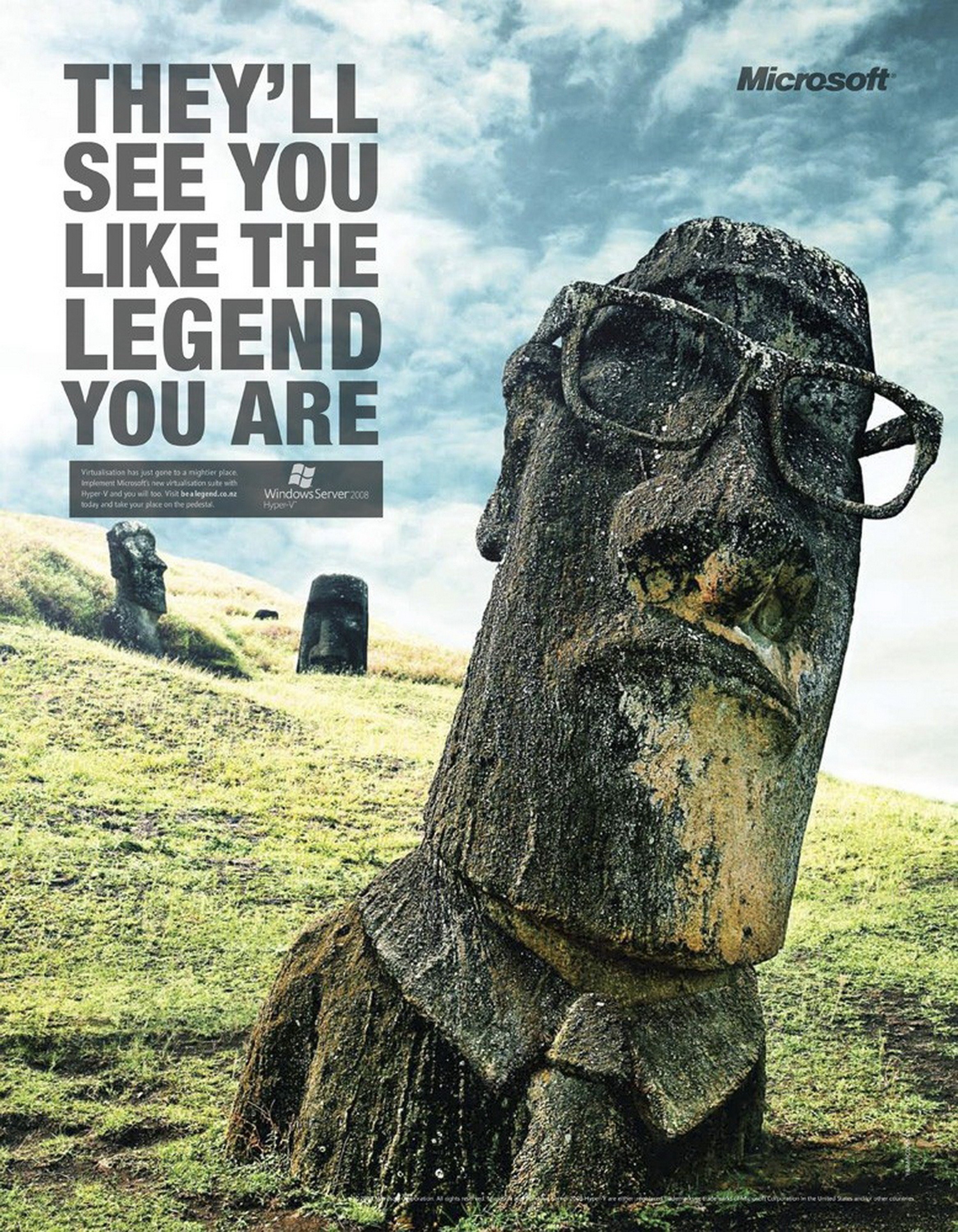 2340x3000 Easter island viral advertisement artwork glasses wallpaper, Phone