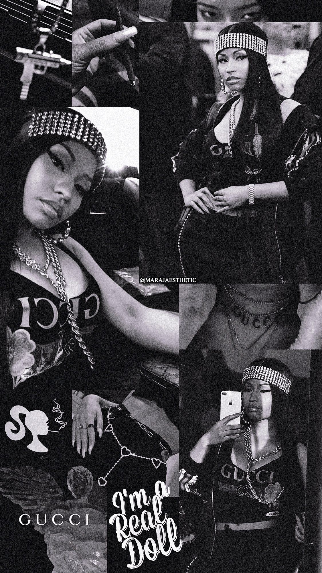 1130x2010 Nicki black and white wallpaper Made on Twitter. Black and white wallpaper iphone, Nicki minaj wallpaper, Nicki minaj picture, Phone