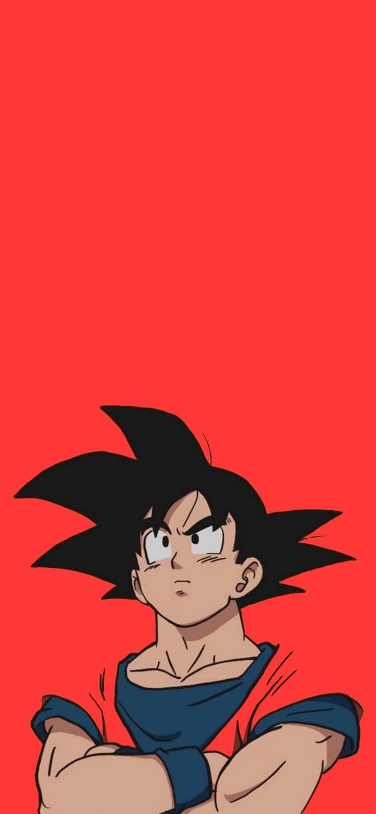 740x1600 Red Goku, anime, dbz, dragon ball super, Phone