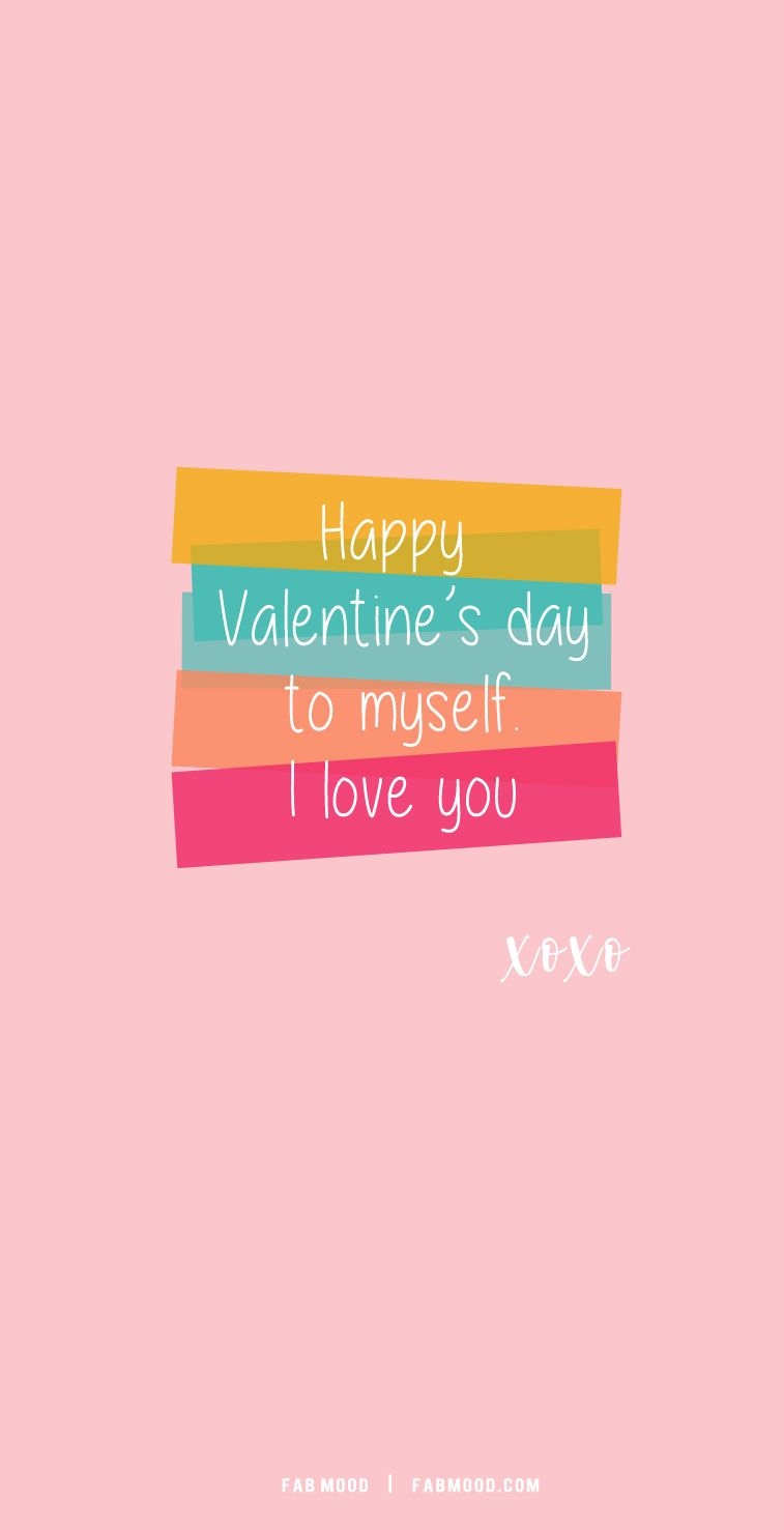 760x1480 Cute & Colourful Valentine's Wallpaper, Phone