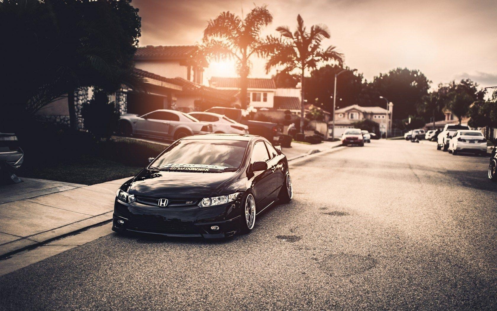 1680x1050 Honda Civic Car Tuning Parking HD Wallpaper, Desktop